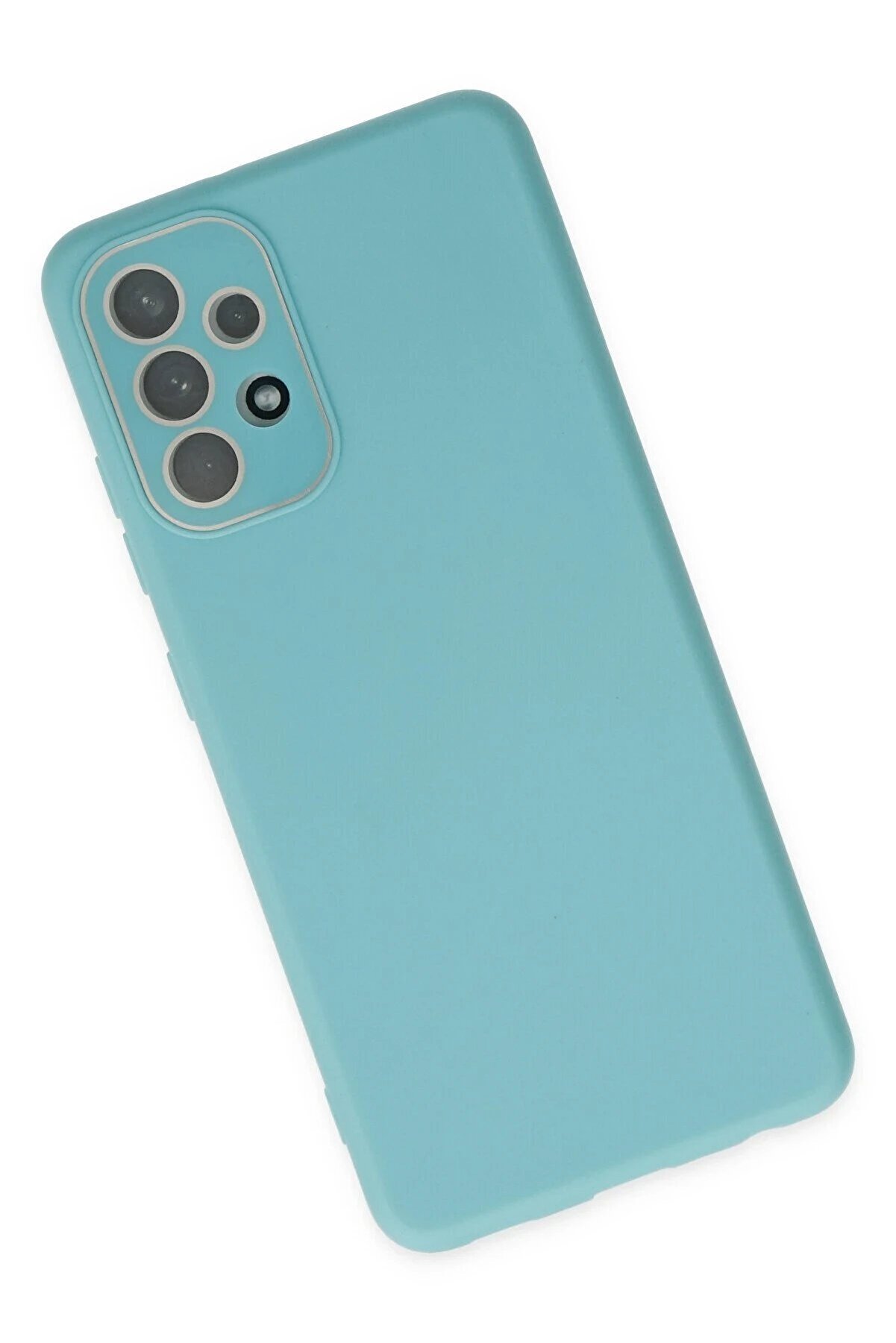 Samsung Galaxy A53 5G Kılıf Lansman Glass Kapak - Turkuaz - Dropx8855-3298