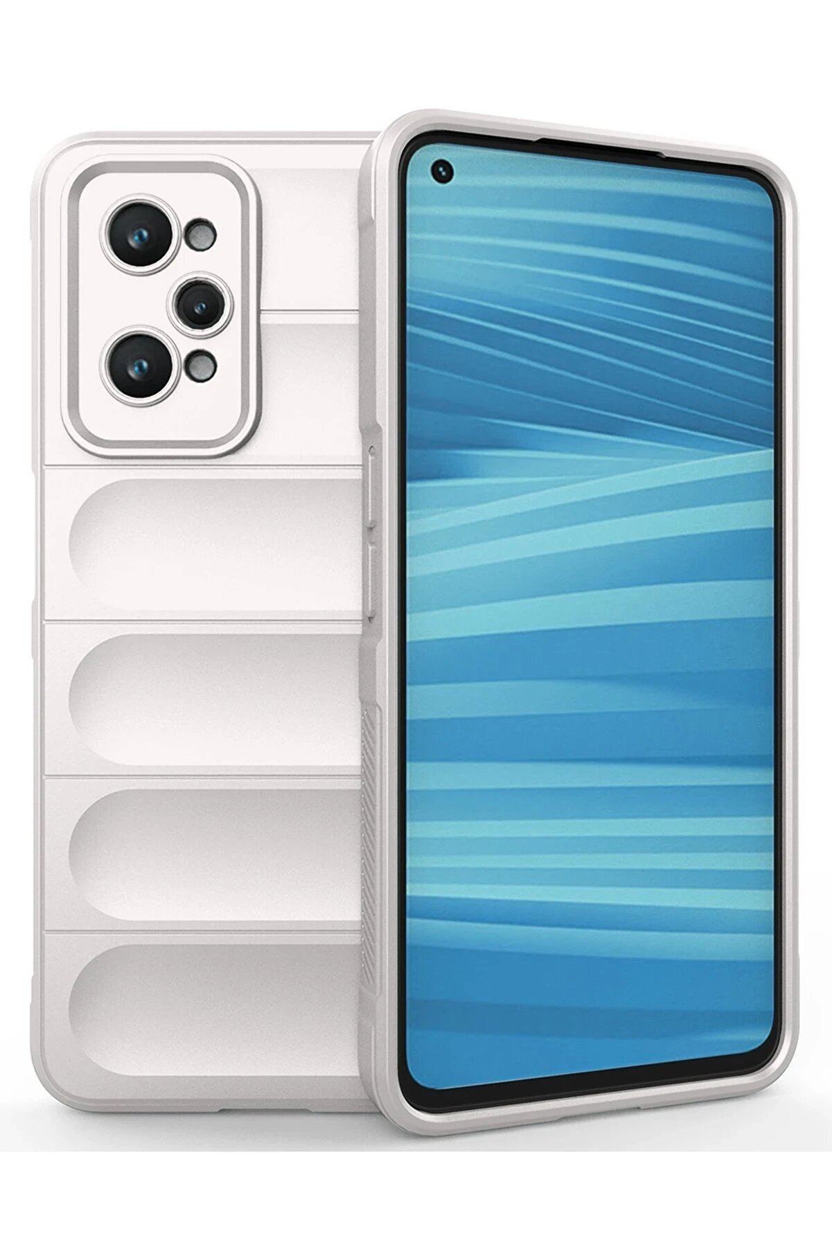 CepteToptan Realme GT2 5G Kılıf Optimum Silikon - Krem - DROPX1247-1697