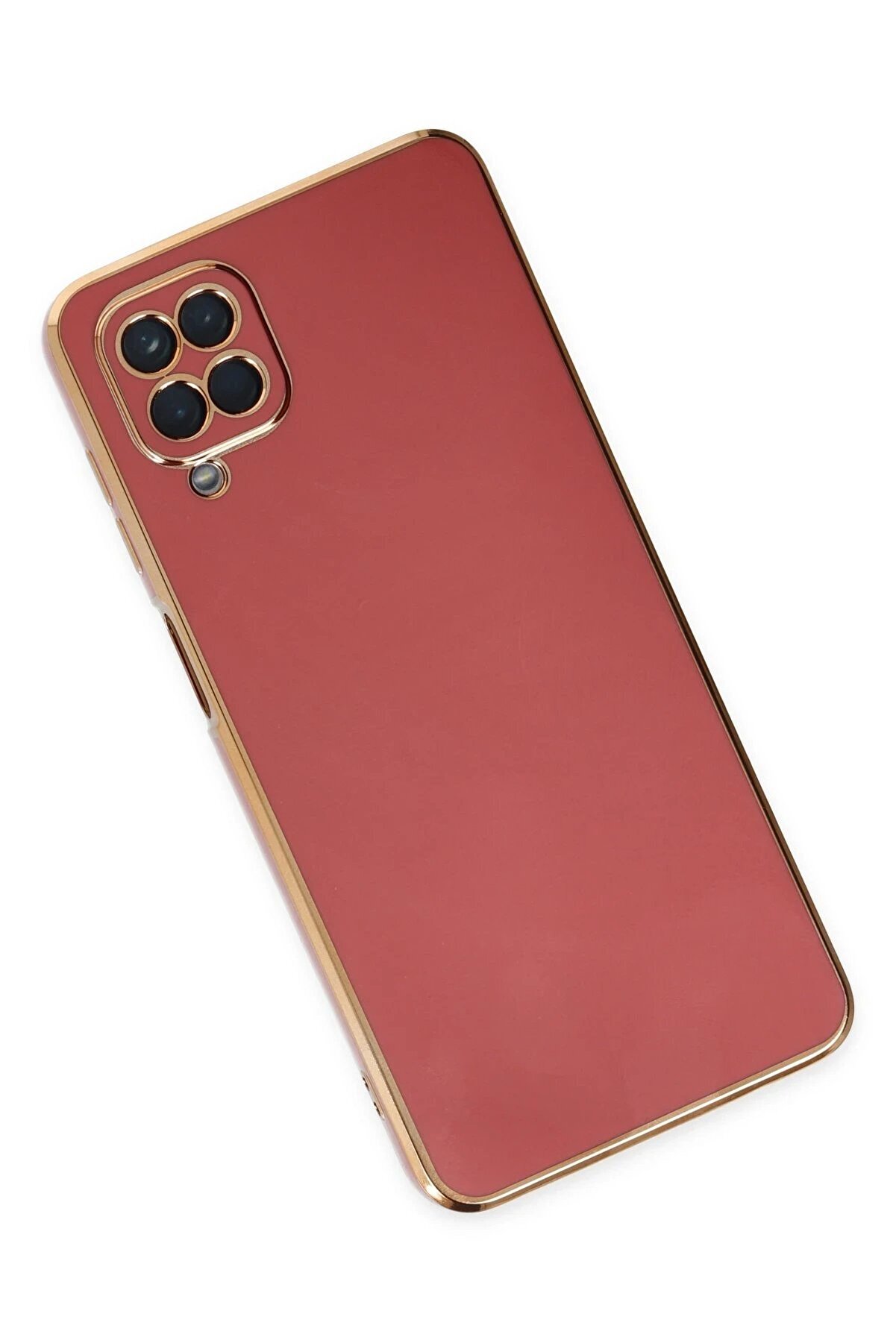 Samsung Galaxy A12 Kılıf Volet Si̇li̇kon - Kırmızı - Dropx6262-7131