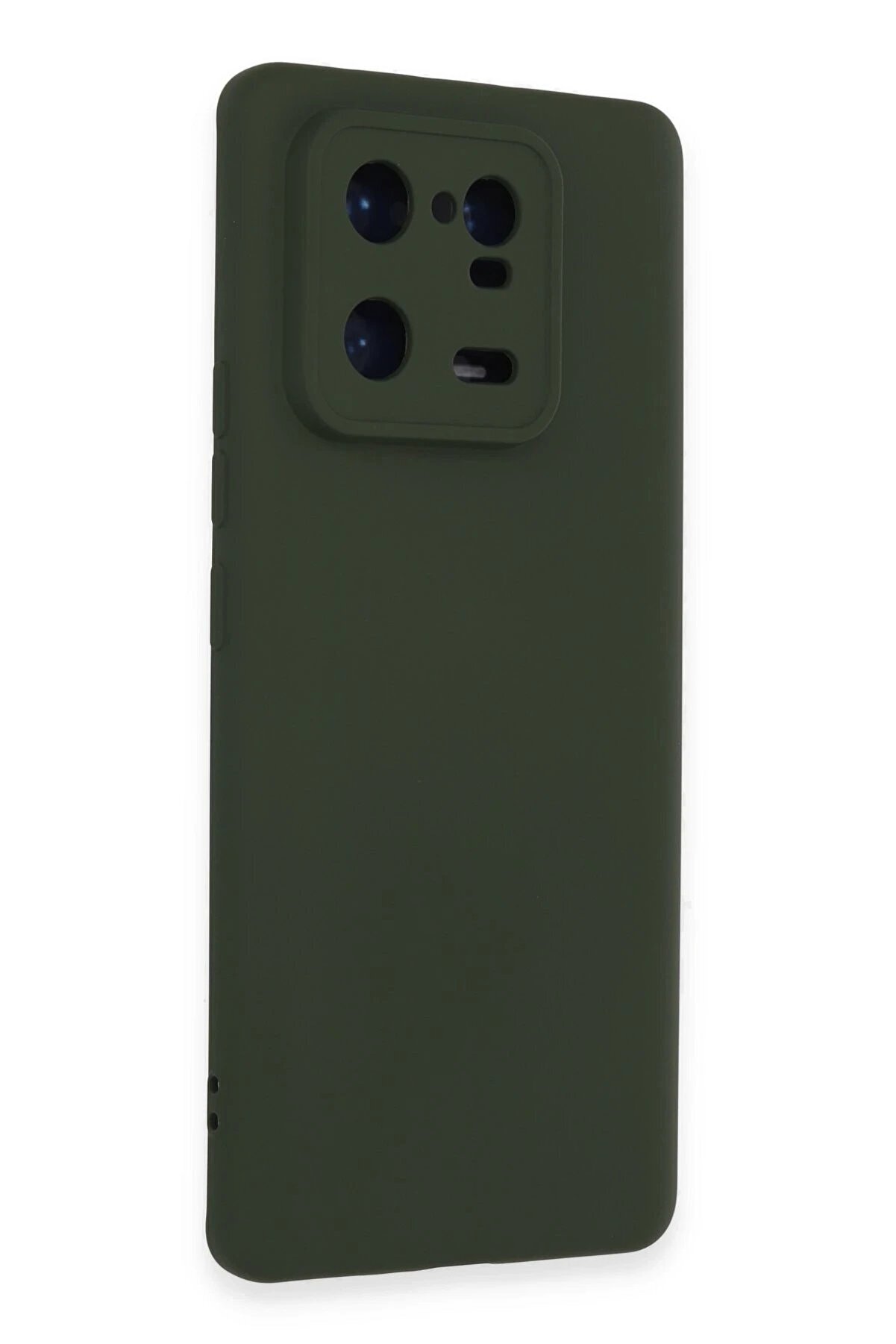 Xi̇aomi̇ Mi̇ 13 Pro Kılıf Nano İ&ccedil;i̇ Kadi̇fe Si̇li̇kon - Koyu Yeşi̇l - Dropx7859-6177