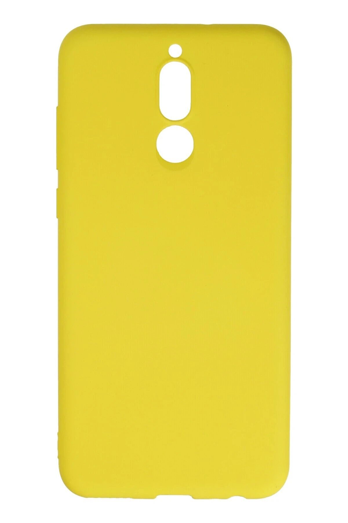 CepteToptan Huawei Mate 10 Lite Kılıf Nano i&ccedil;i Kadife Silikon - Sarı - DROPX4949-5038