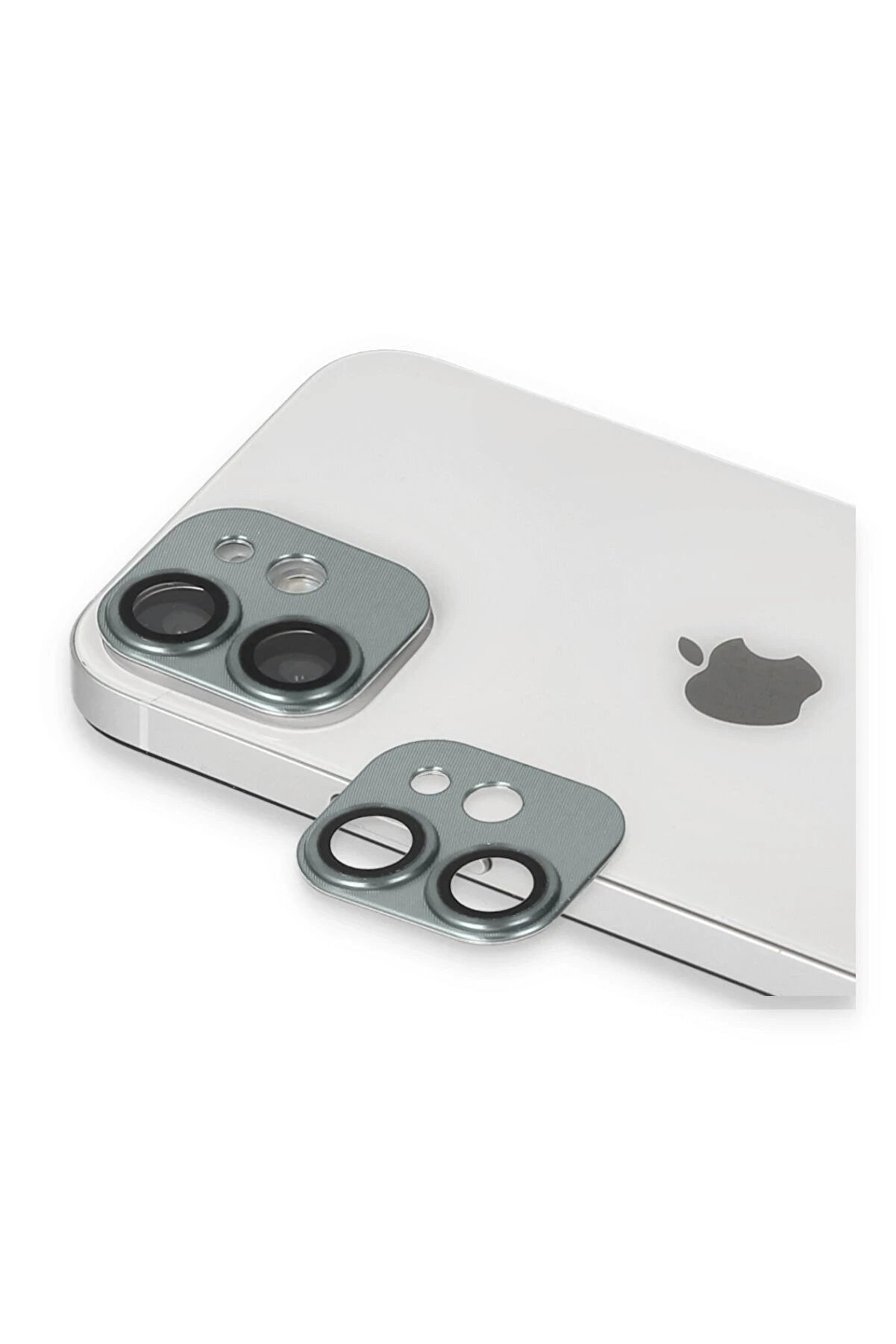 CepteToptan iPhone 11 Pers Alüminyum Kamera Lens - Yeşil - DROPX2288-6046
