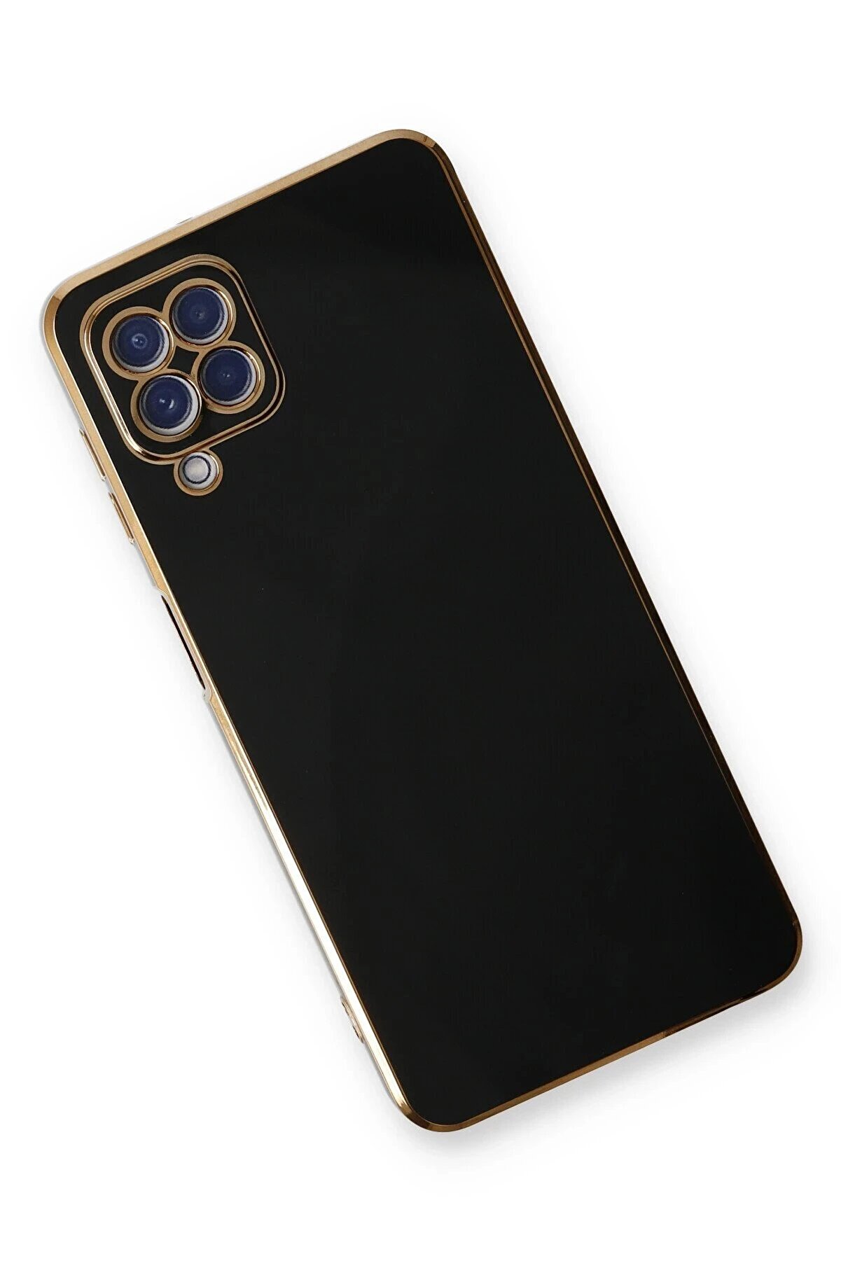 Samsung Galaxy A22 Kılıf Volet Si̇li̇kon - Si̇yah - Dropx1144-1801