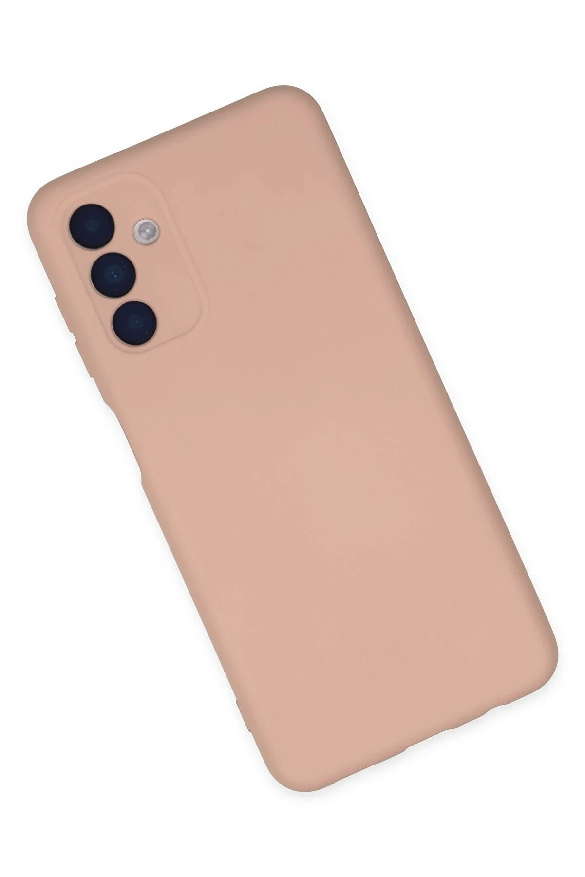 Samsung Galaxy A04S Kılıf Nano İçi̇ Kadi̇fe Si̇li̇kon - Pudra - Dropx4100-7598