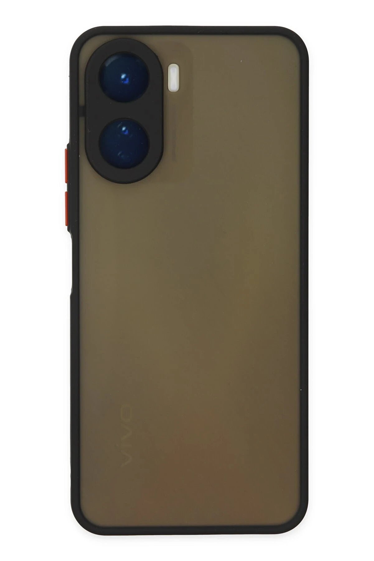 CepteToptan Vivo Y16 Kılıf Montreal Silikon Kapak - Siyah - DROPX4116-1477