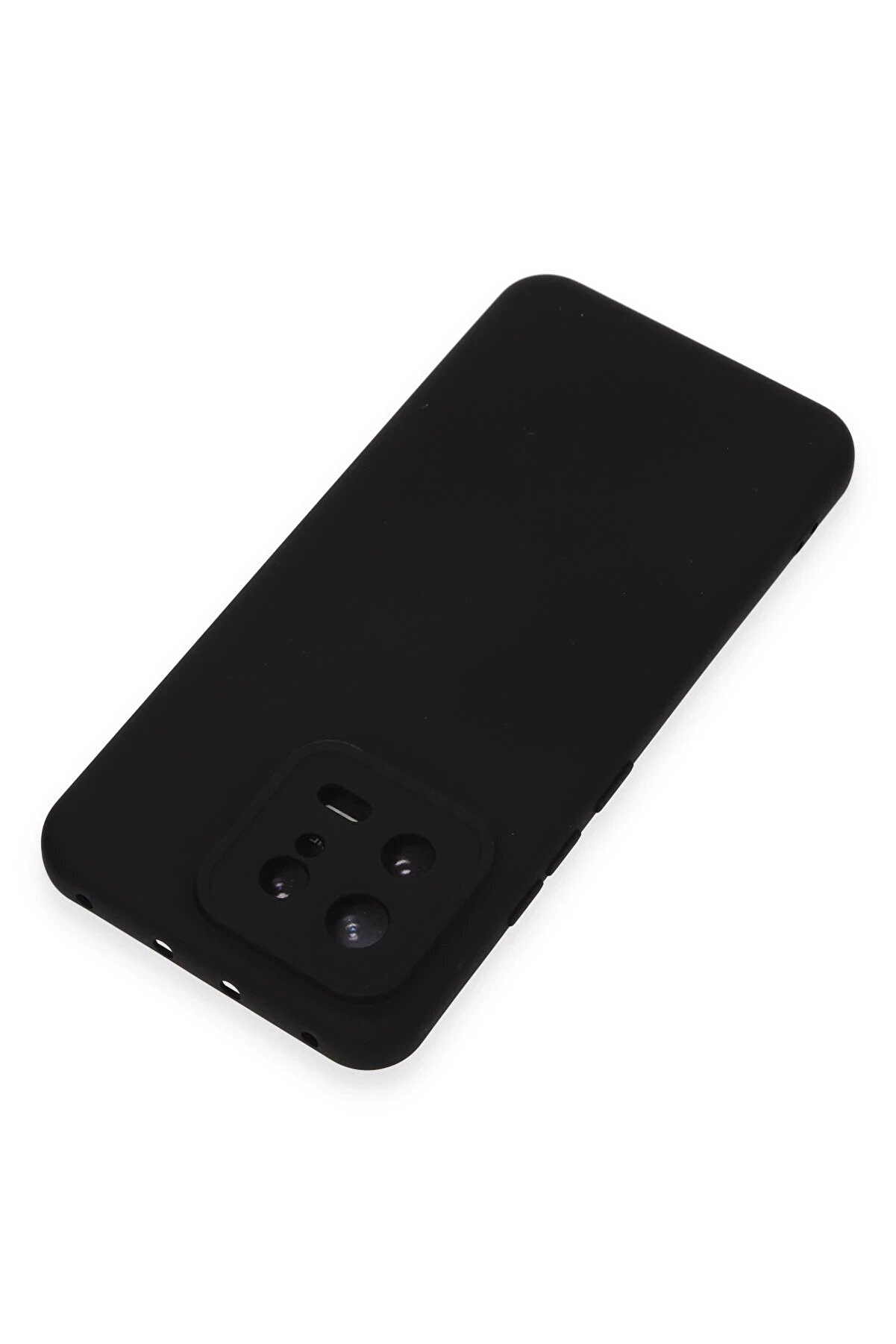 Xi̇aomi̇ Mi̇ 13 Kılıf Nano İçi̇ Kadi̇fe Si̇li̇kon - Si̇yah - Dropx3172-6323