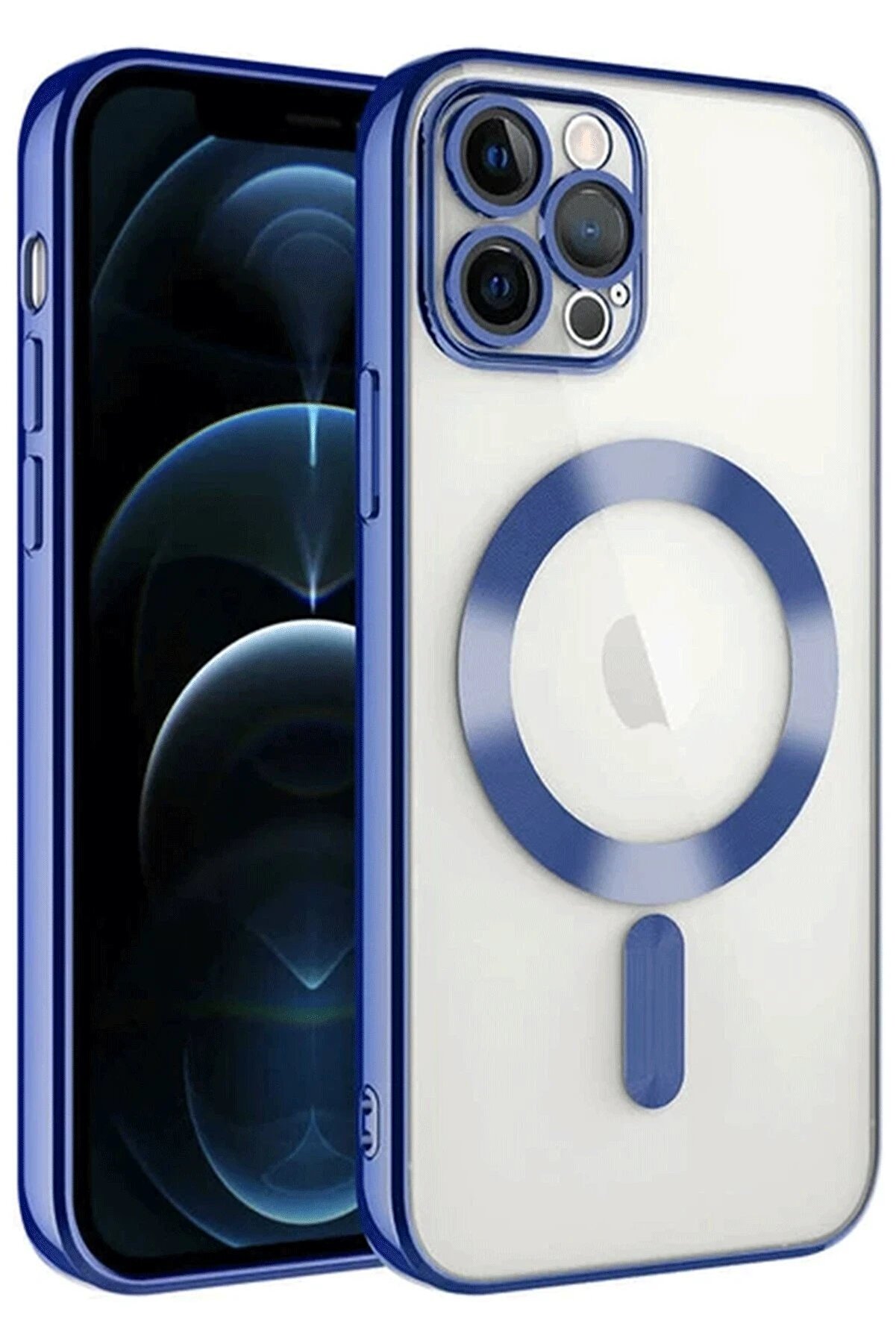 CepteToptan iPhone 14 Pro Max Kılıf Kross Magneticsafe Kapak - Lacivert - BRH021115-7822