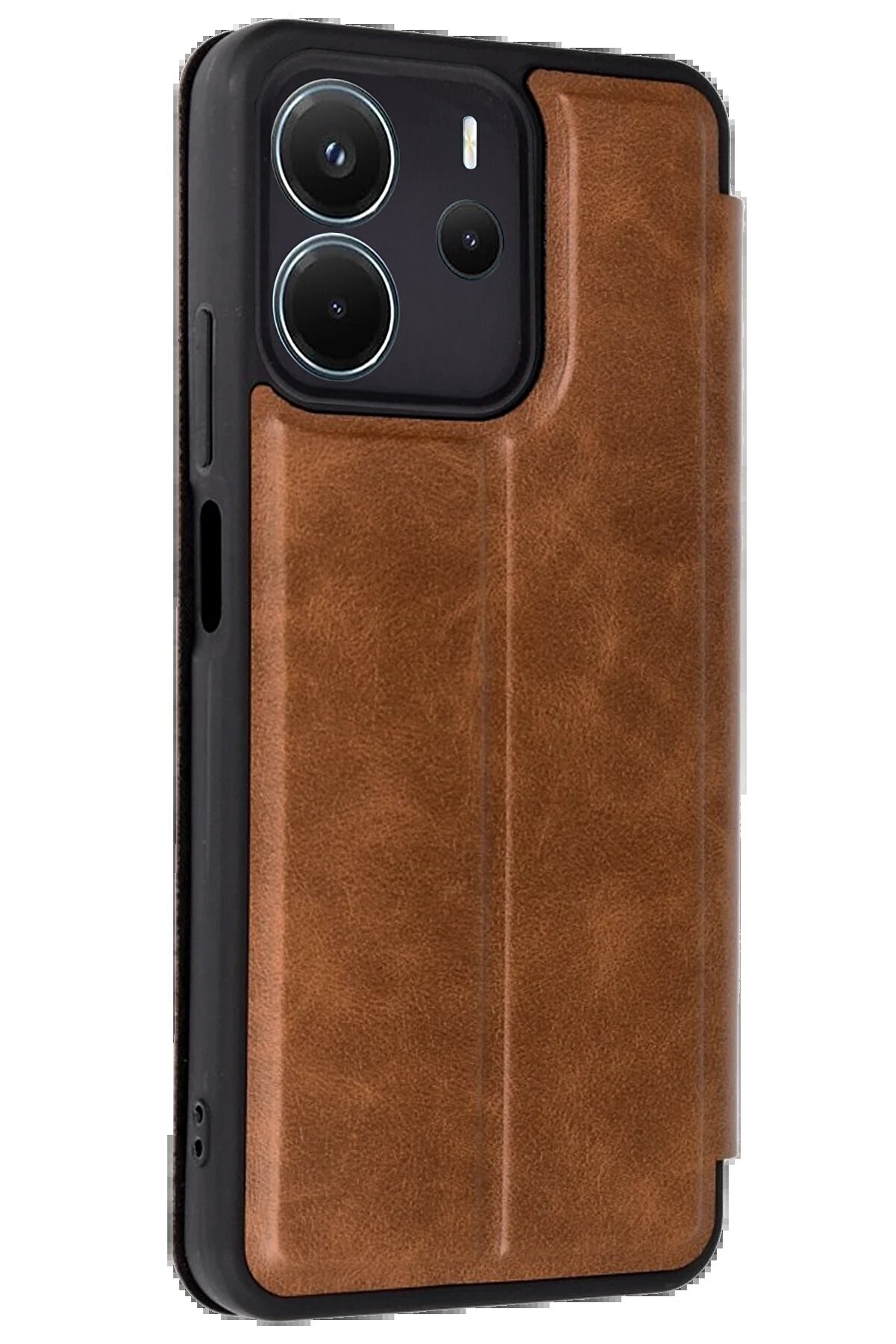 Xi̇aomi̇ Redmi̇ Note 14 4G Kılıf Fli̇p Cover - Taba - Dropx2580-8707