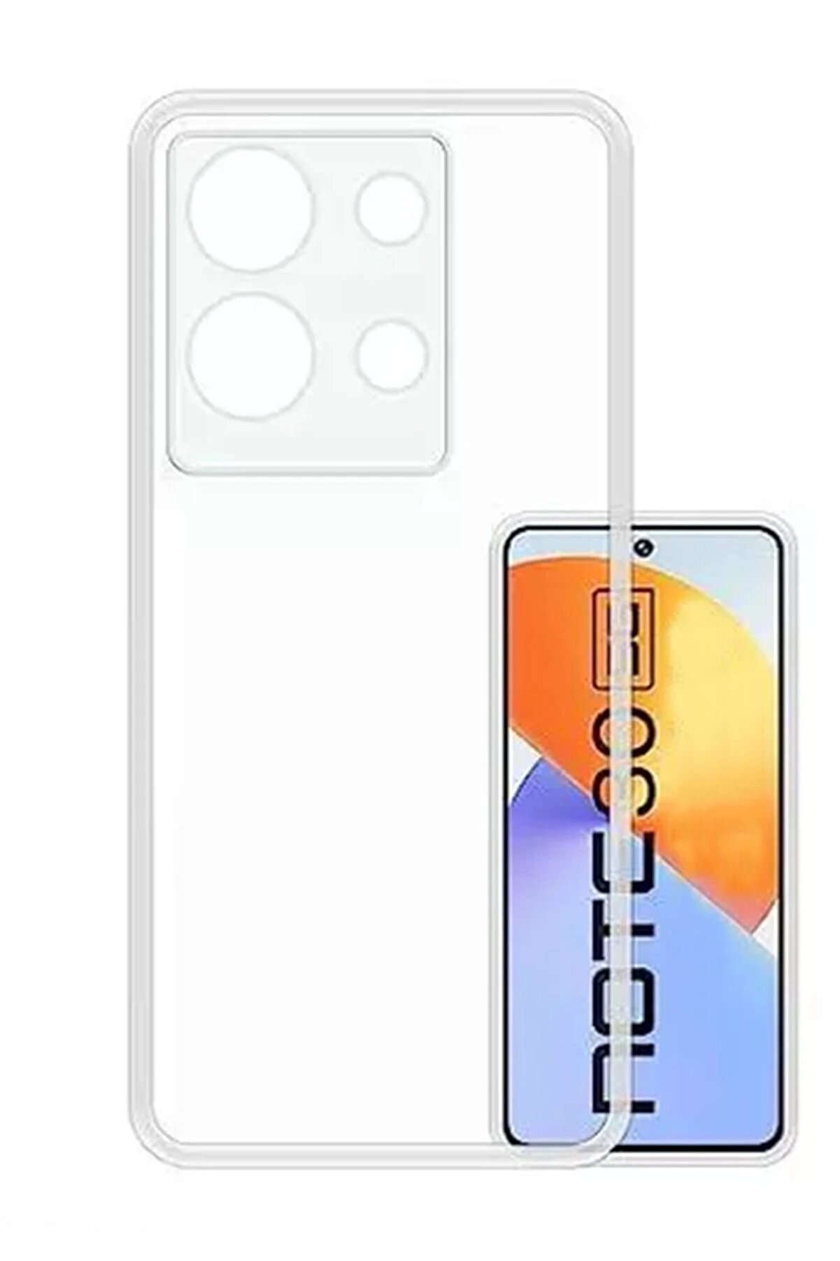 CepteToptan İnfinix Note 30 Kılıf Lüx Şeffaf Silikon - DROPX3734-4584