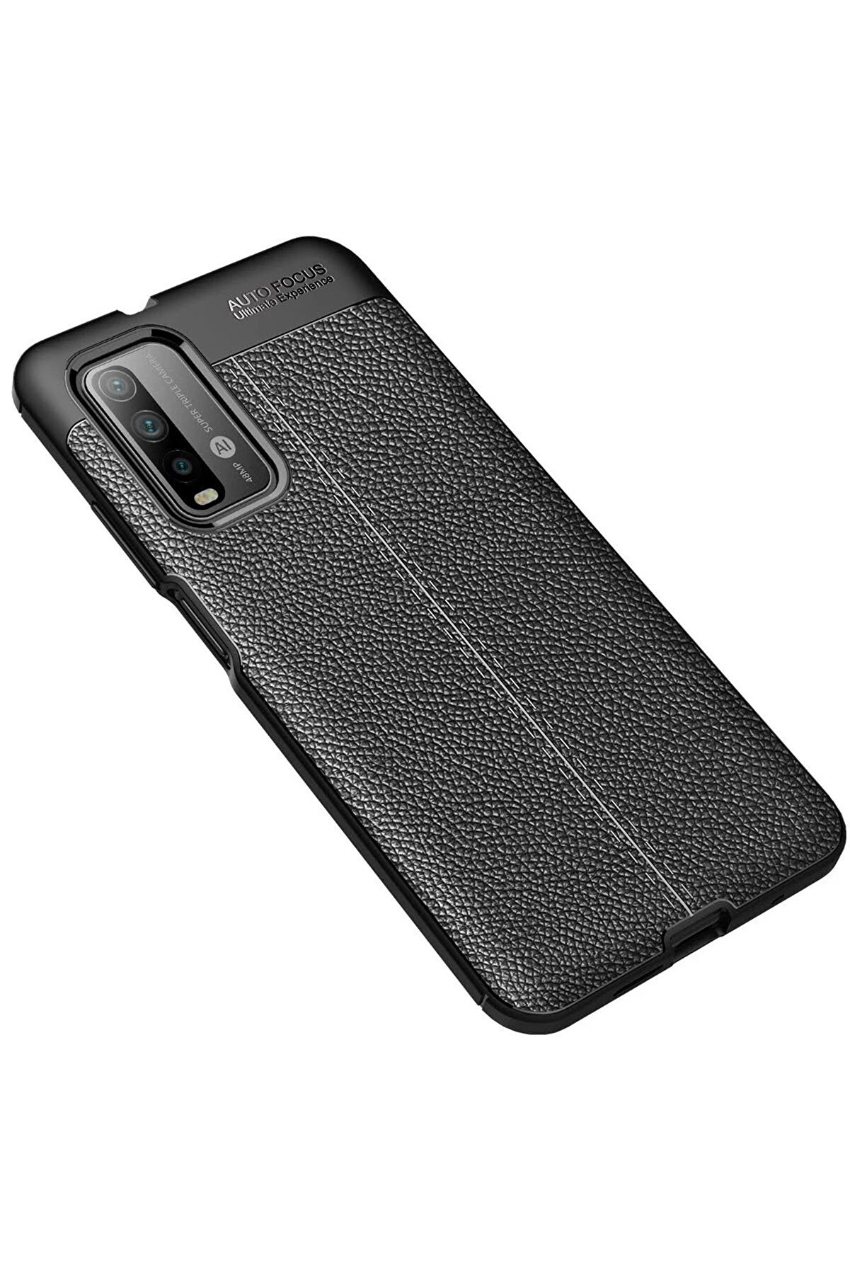 Xi̇aomi̇ Redmi̇ 9T Kılıf Auto Focus Kapak - Si̇yah - Dropx4496-1371