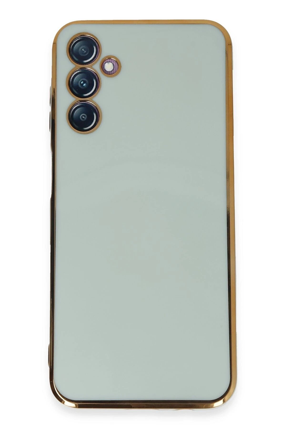 ykavm Newface Samsung Galaxy M14 5G Kılıf Volet Silikon - Açık Yeşil