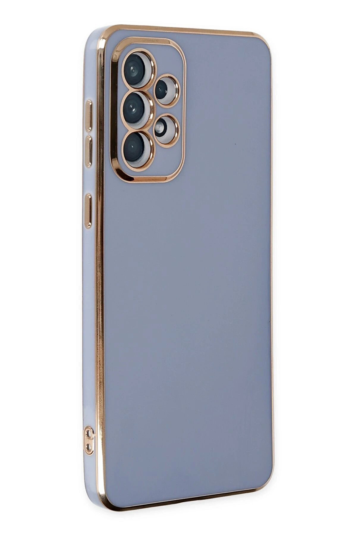 Samsung Galaxy A73 5G Kılıf Volet Si̇li̇kon - Mavi̇ - Dropx4761-9039