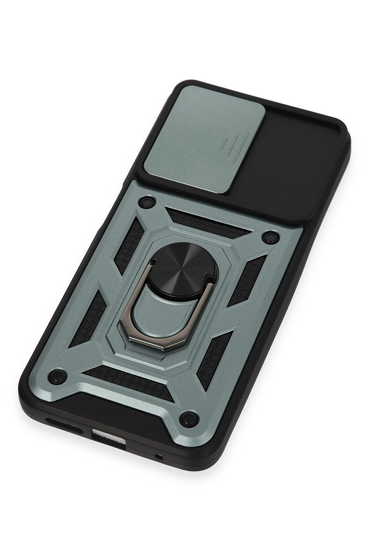 Xi̇aomi̇ Redmi̇ Note 12S Kılıf Pars Lens Yüzüklü Si̇li̇kon - Yeşi̇l - Dropx8433-8059