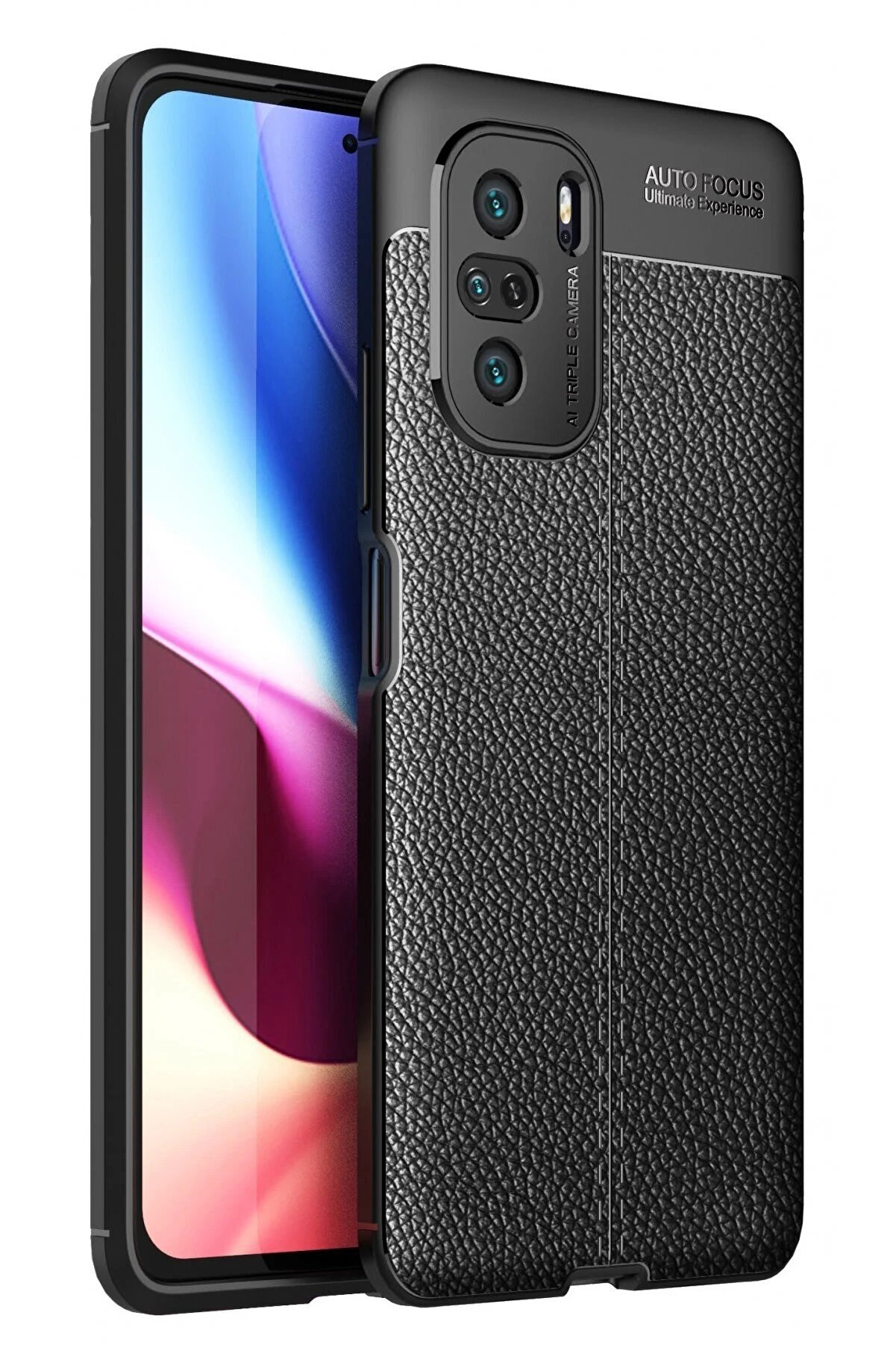 CepteToptan Xiaomi Poco F3 Kılıf Auto Focus Kapak - Siyah - DROPX1701-6763