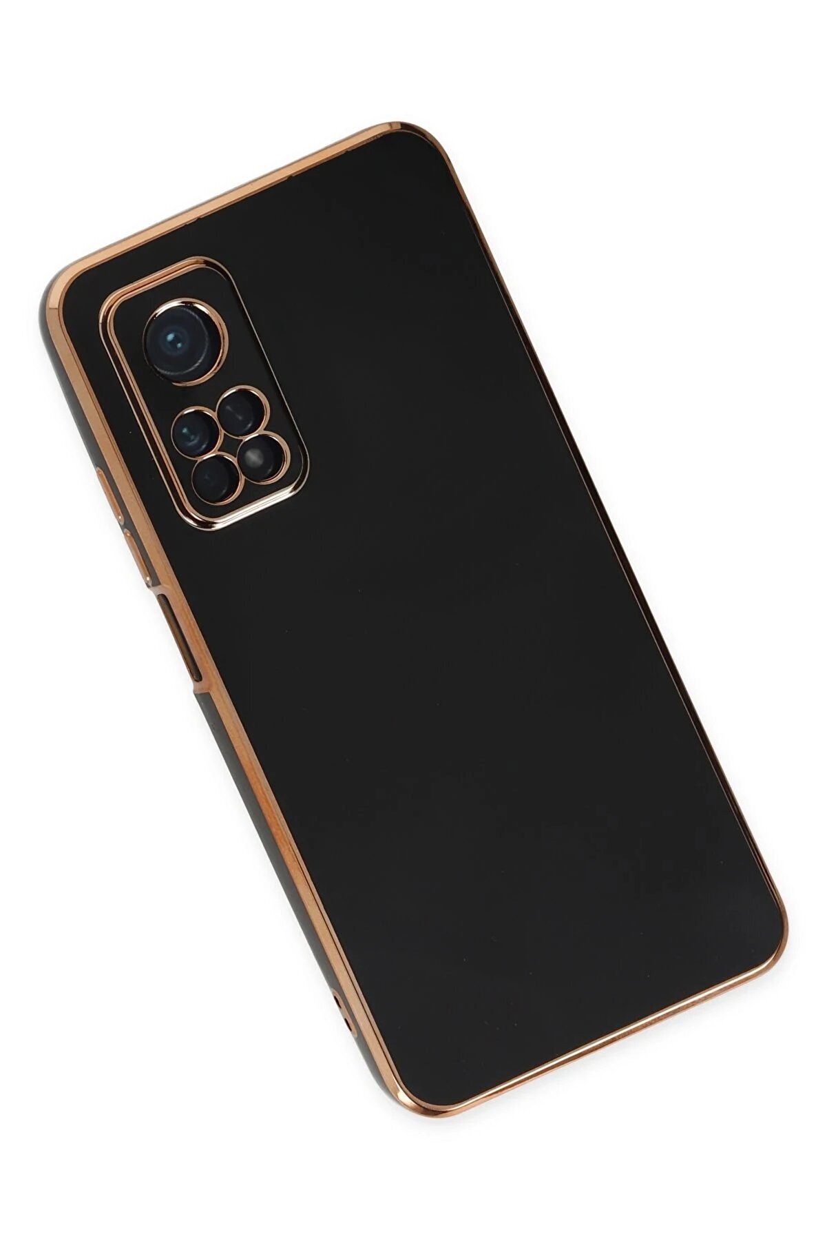 Xi̇aomi̇ Mi̇ 10T Kılıf Volet Si̇li̇kon - Si̇yah - Dropx3429-2371