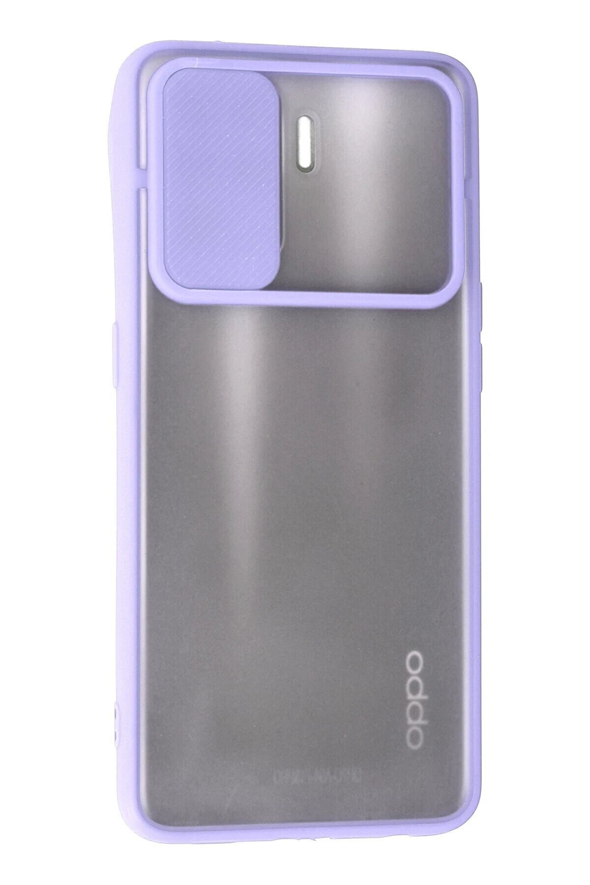 Oppo Reno 5 Li̇te Kılıf Palm Buzlu Kamera Sürgülü Si̇li̇kon - Li̇la - Dropx1263-5063