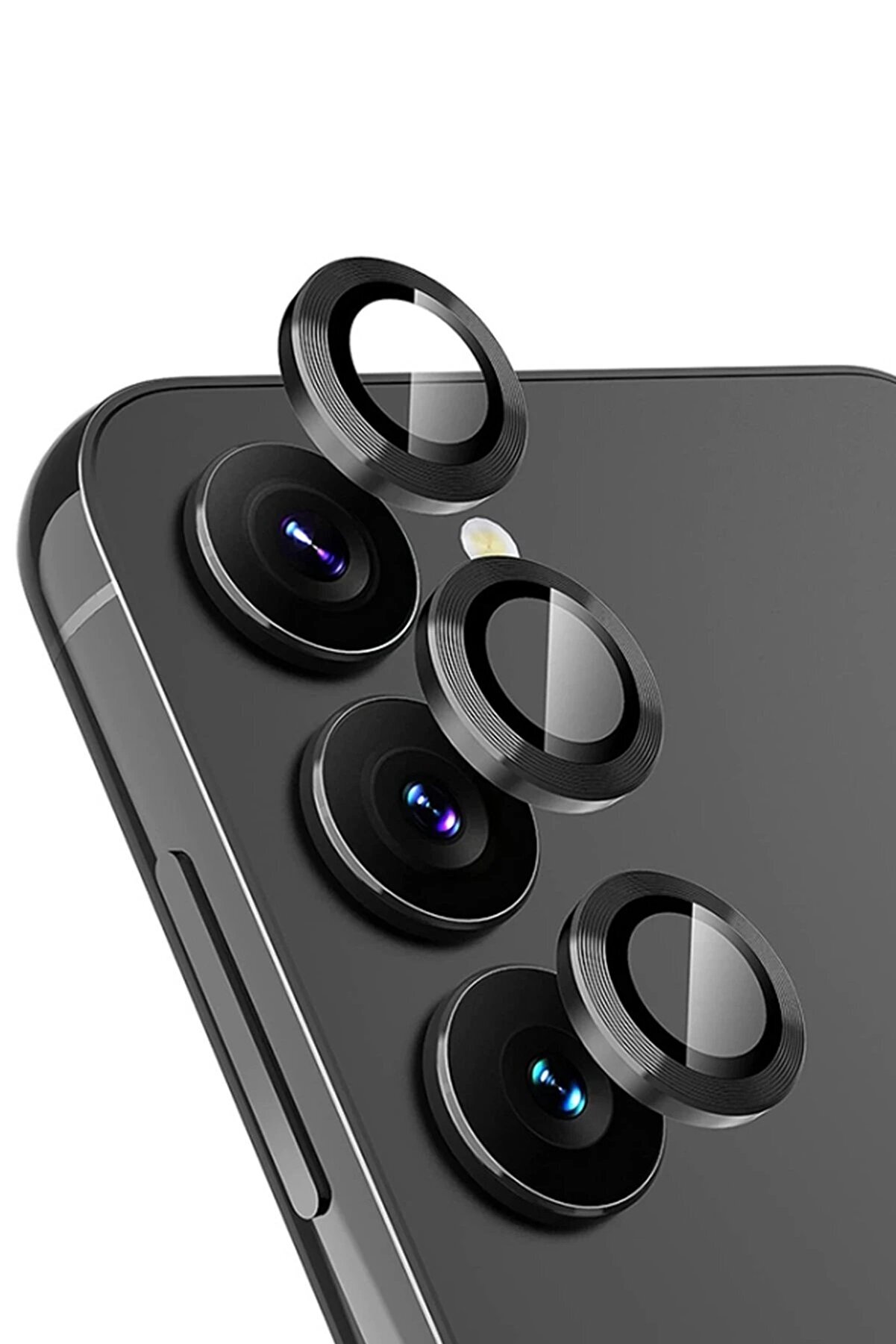 CepteToptan Samsung Galaxy A34 5G Valdez Metal Kamera Lens - Siyah - DROPX3700-9197