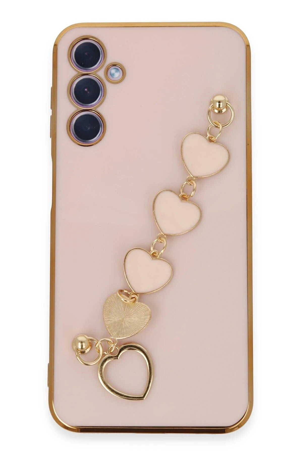 CepteToptan Samsung Galaxy A24 4G Kılıf Esila Silikon - Pudra - DROPX6010-3911