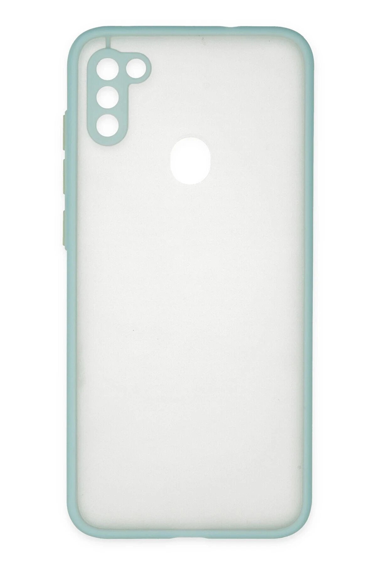 CepteToptan Samsung Galaxy A11 Kılıf Montreal Silikon Kapak - Turkuaz - DROPX1994-3026