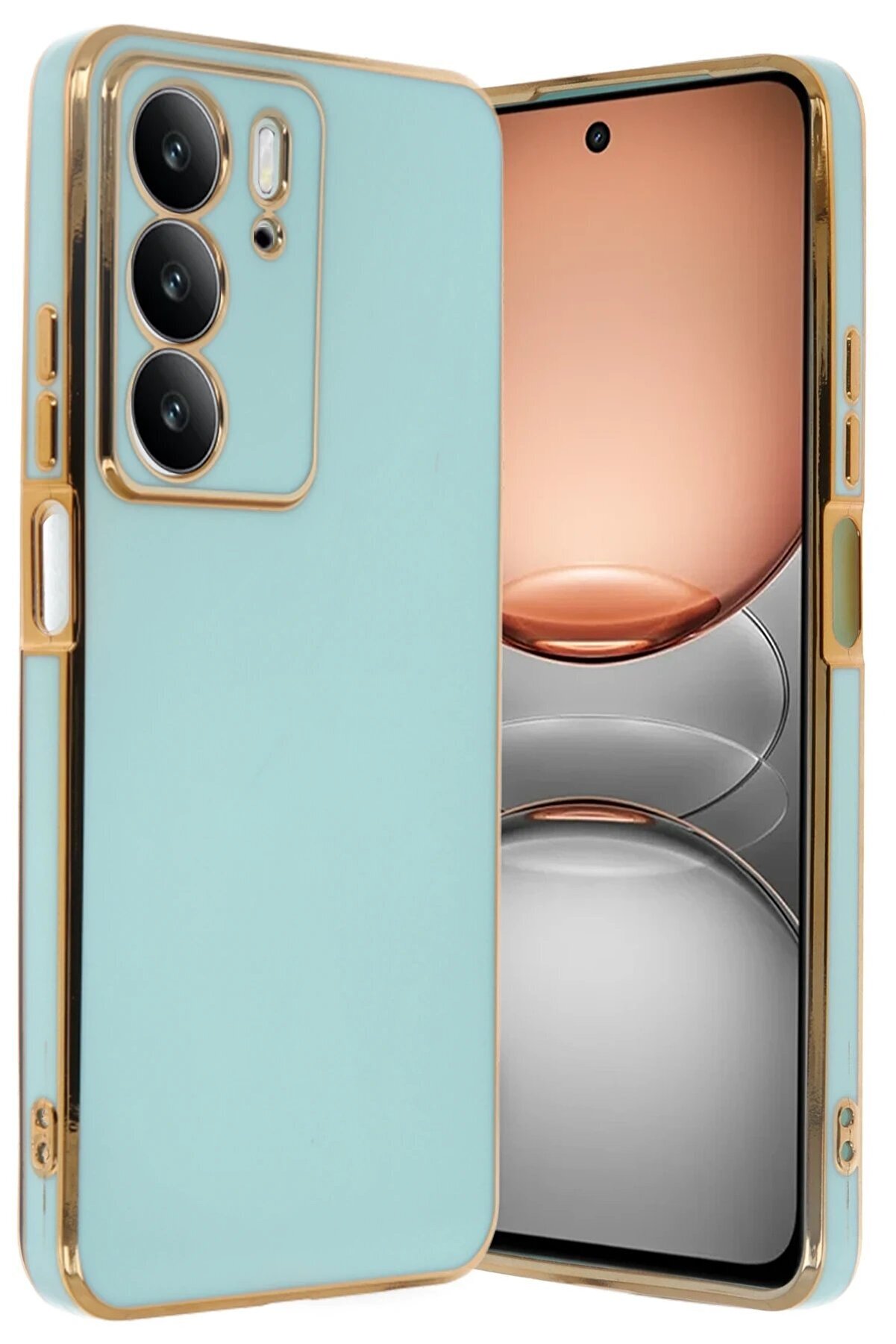 CepteToptan Realme C75 4G Kılıf Volet Silikon - Açık Yeşil - DROPX5207-7076