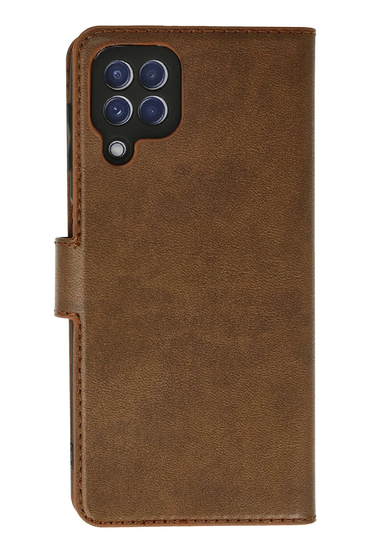 CepteToptan Samsung Galaxy A22 Kılıf Trend S Plus Kapaklı Kılıf - Taba - DROPX2972-2727