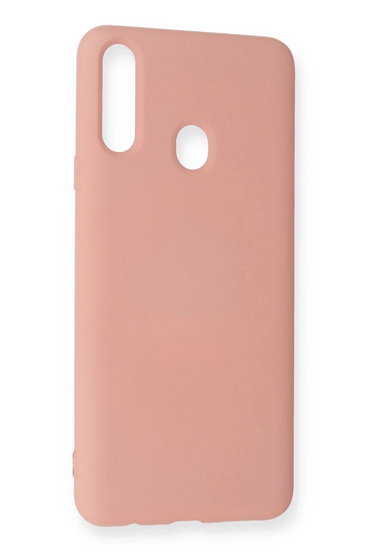 Samsung Galaxy A20S Kılıf Nano İ&ccedil;i̇ Kadi̇fe Si̇li̇kon - Pudra - Dropx5503-8414