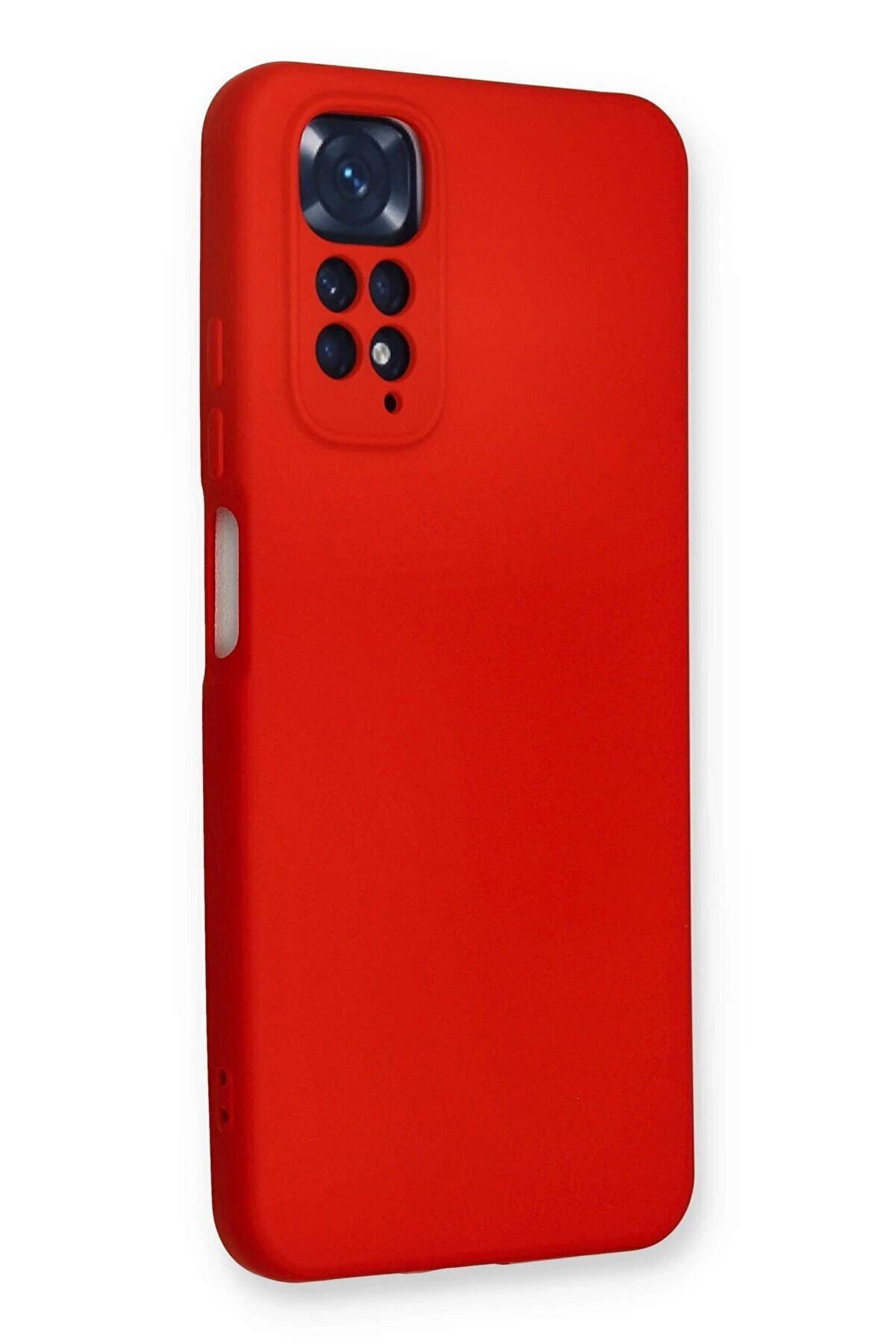 Xi̇aomi̇ Redmi̇ Note 11 Kılıf Nano İ&ccedil;i̇ Kadi̇fe Si̇li̇kon - Kırmızı - Dropx6889-9732