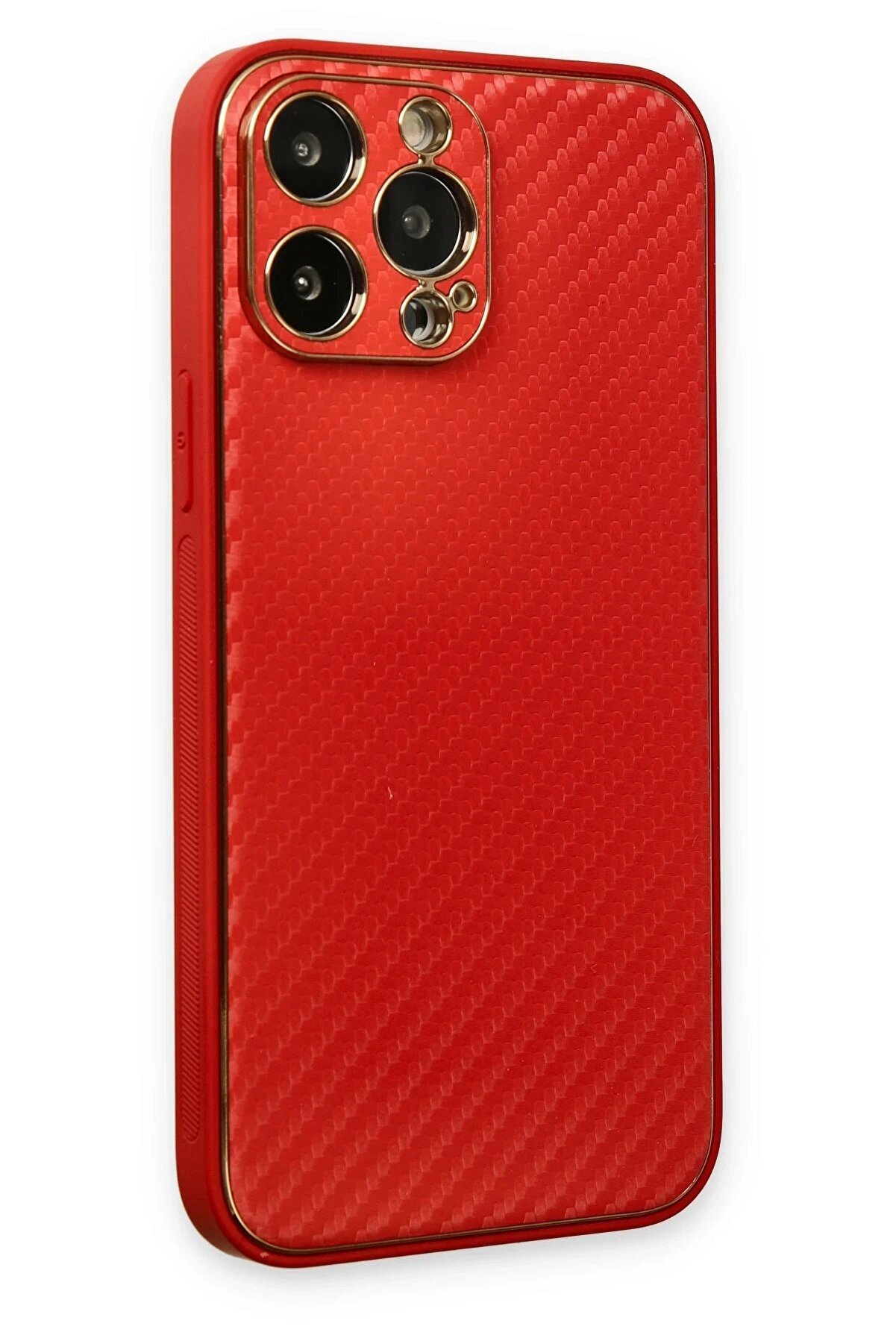 İphone 13 Pro Kılıf Coco Karbon Si̇li̇kon - Kırmızı - Dropx9456-3444