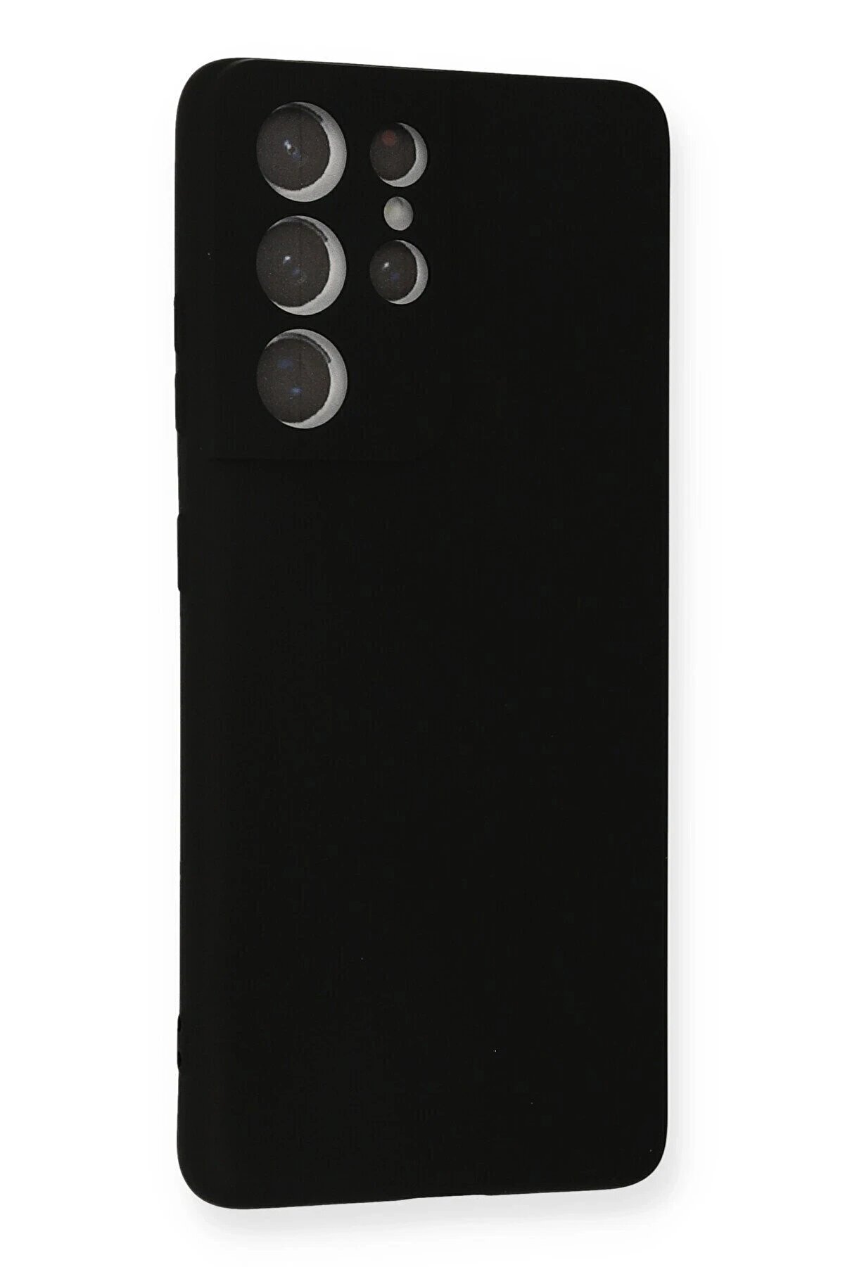 Samsung Galaxy S21 Ultra Kılıf Nano İçi̇ Kadi̇fe Si̇li̇kon - Si̇yah - Dropx2218-3152