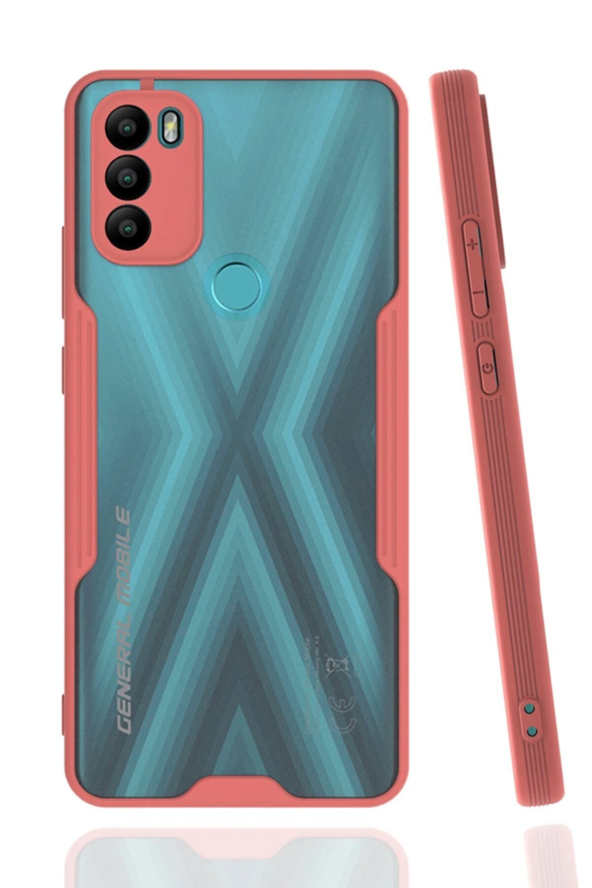 CepteToptan General Mobile GM 21 Plus Kılıf Platin Silikon - Pembe - DROPX2154-6257