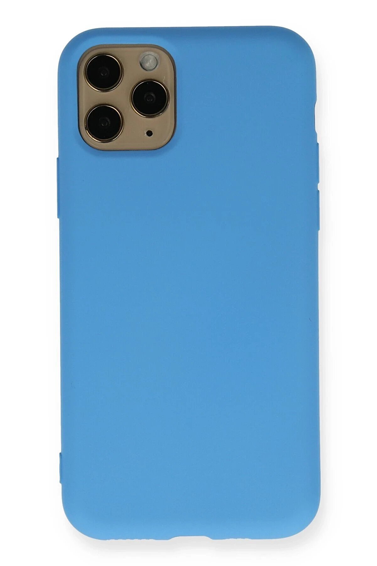 CepteToptan iPhone 11 Pro Kılıf Nano içi Kadife Silikon - Mavi - DROPX8693-2888