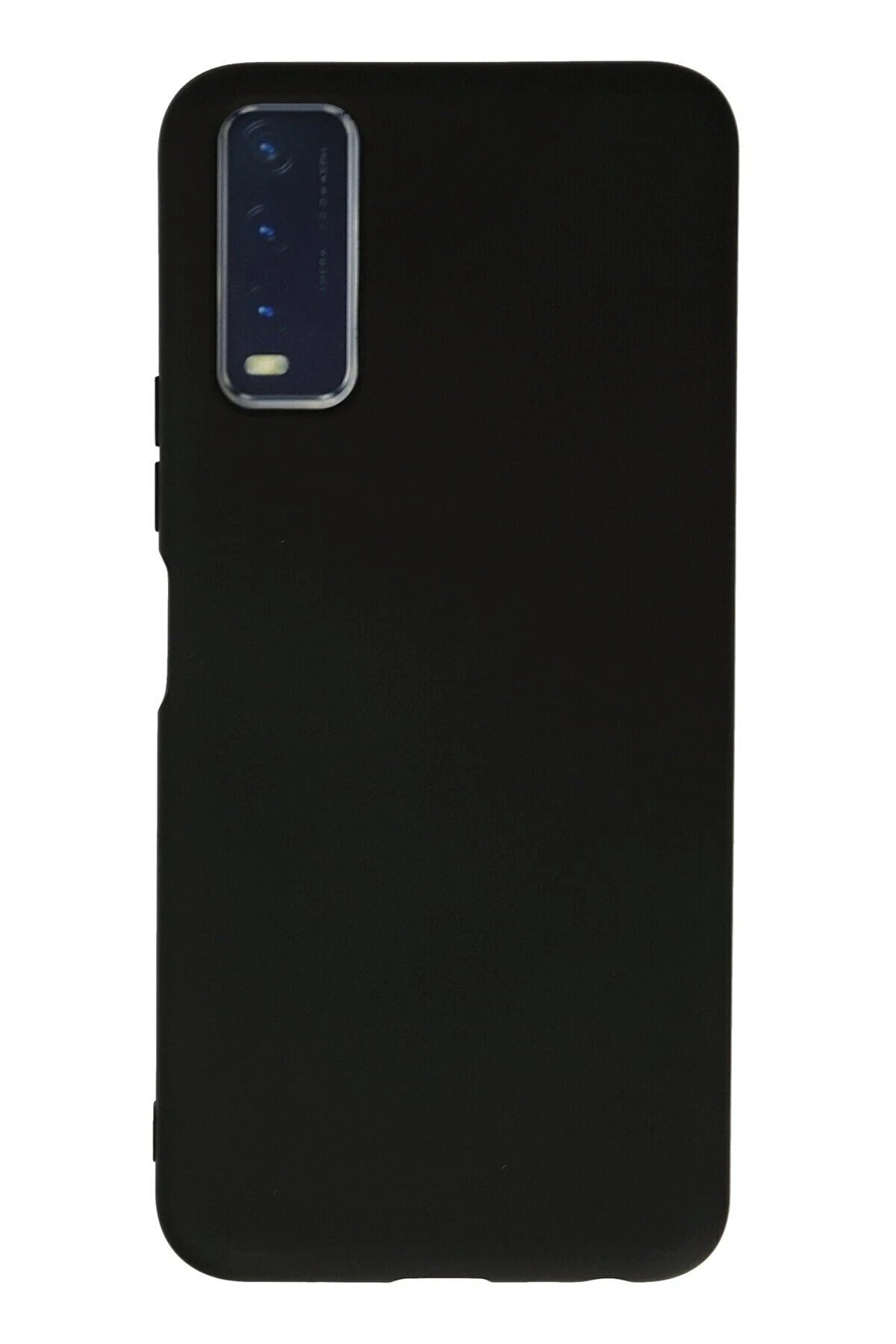 CepteToptan Vivo Y11S Kılıf Nano içi Kadife Silikon - Siyah - DROPX2112-5183