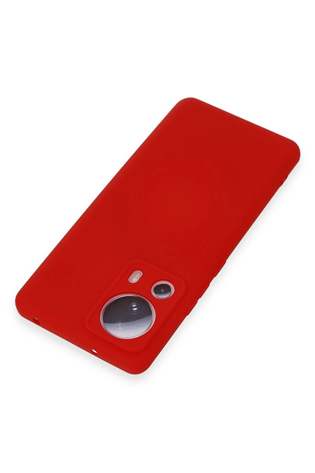 Xi̇aomi̇ Mi̇ 13 Li̇te Kılıf Nano İ&ccedil;i̇ Kadi̇fe Si̇li̇kon - Kırmızı - Dropx1681-1735