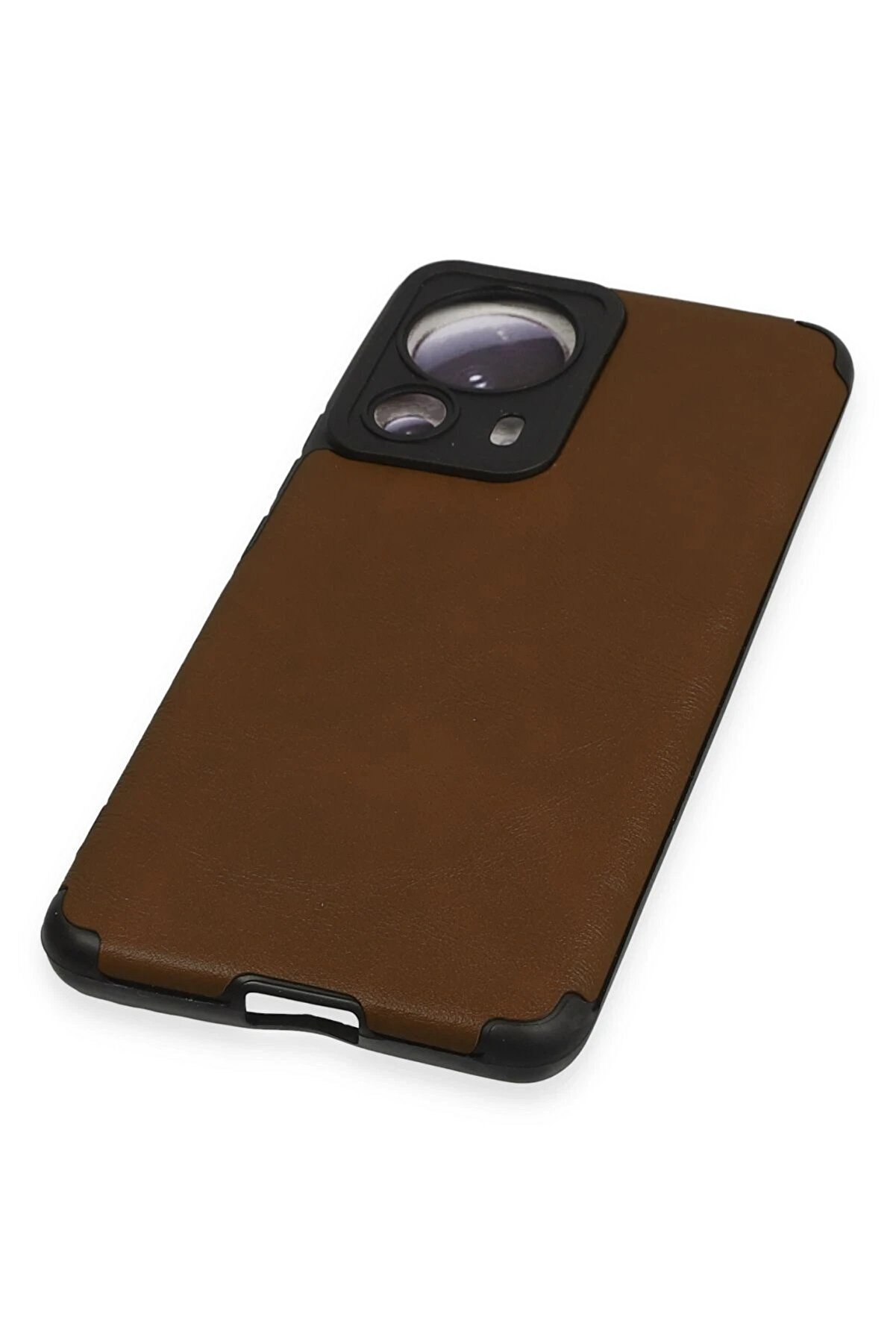 Xi̇aomi̇ Mi̇ 13 Li̇te Kılıf Loop Deri̇ Si̇li̇kon - Kahverengi̇ - Dropx7210-6829