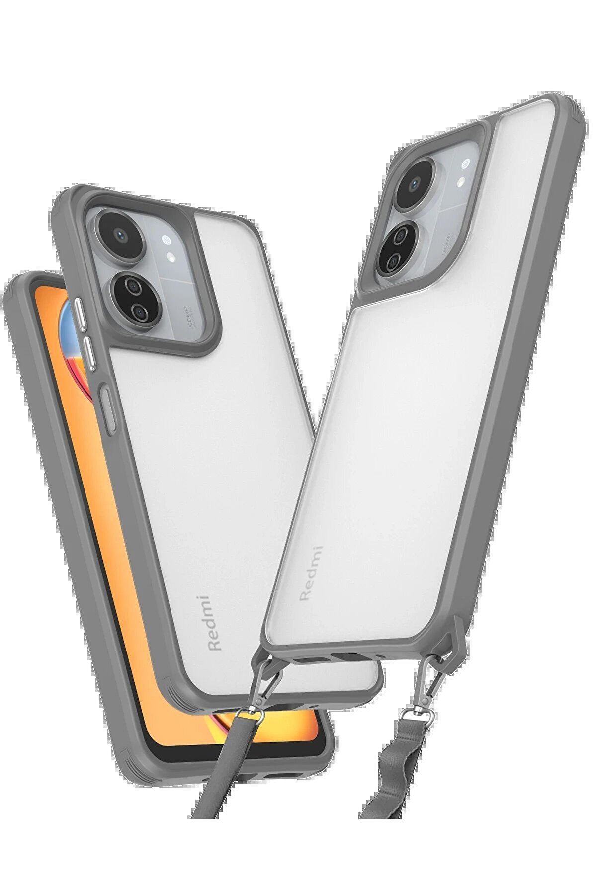 CepteToptan Xiaomi Redmi 13C Kılıf Penta Silikon Kılıf - Titan Gri - DROPX2626-3360