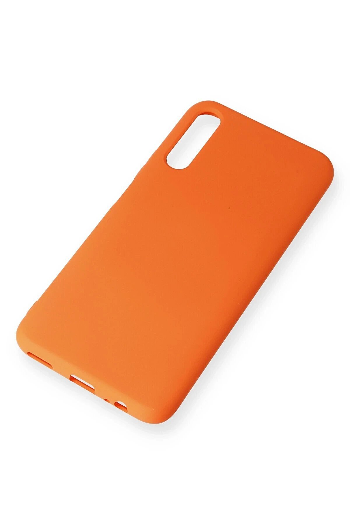 Huawei̇ P Smart Pro / Y9S Kılıf Nano İçi̇ Kadi̇fe Si̇li̇kon - Turuncu - Dropx4525-4824