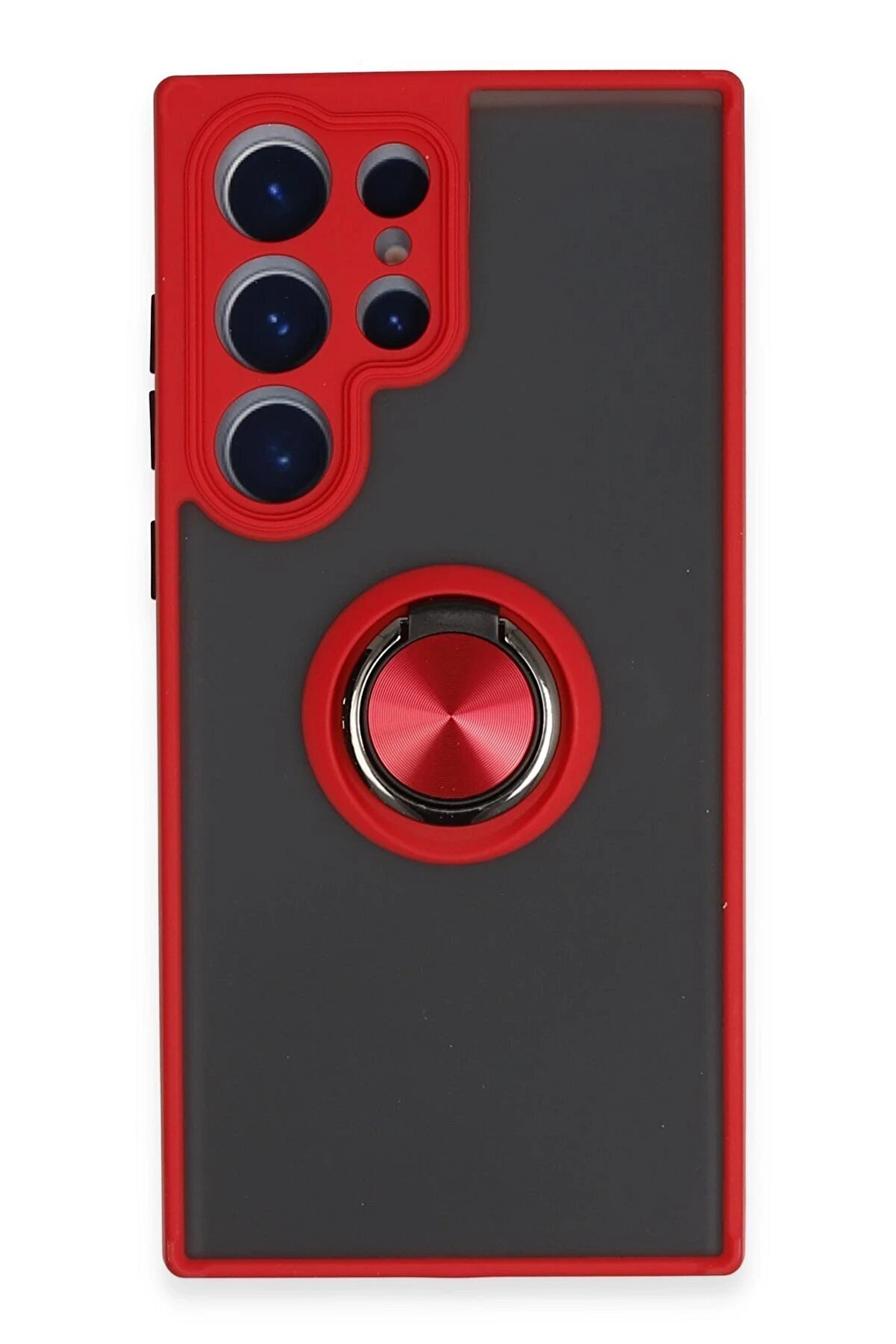 CepteToptan Samsung Galaxy S23 Ultra Kılıf Montreal Y&uuml;z&uuml;kl&uuml; Silikon Kapak - Kırmızı - DROPX9155-7376