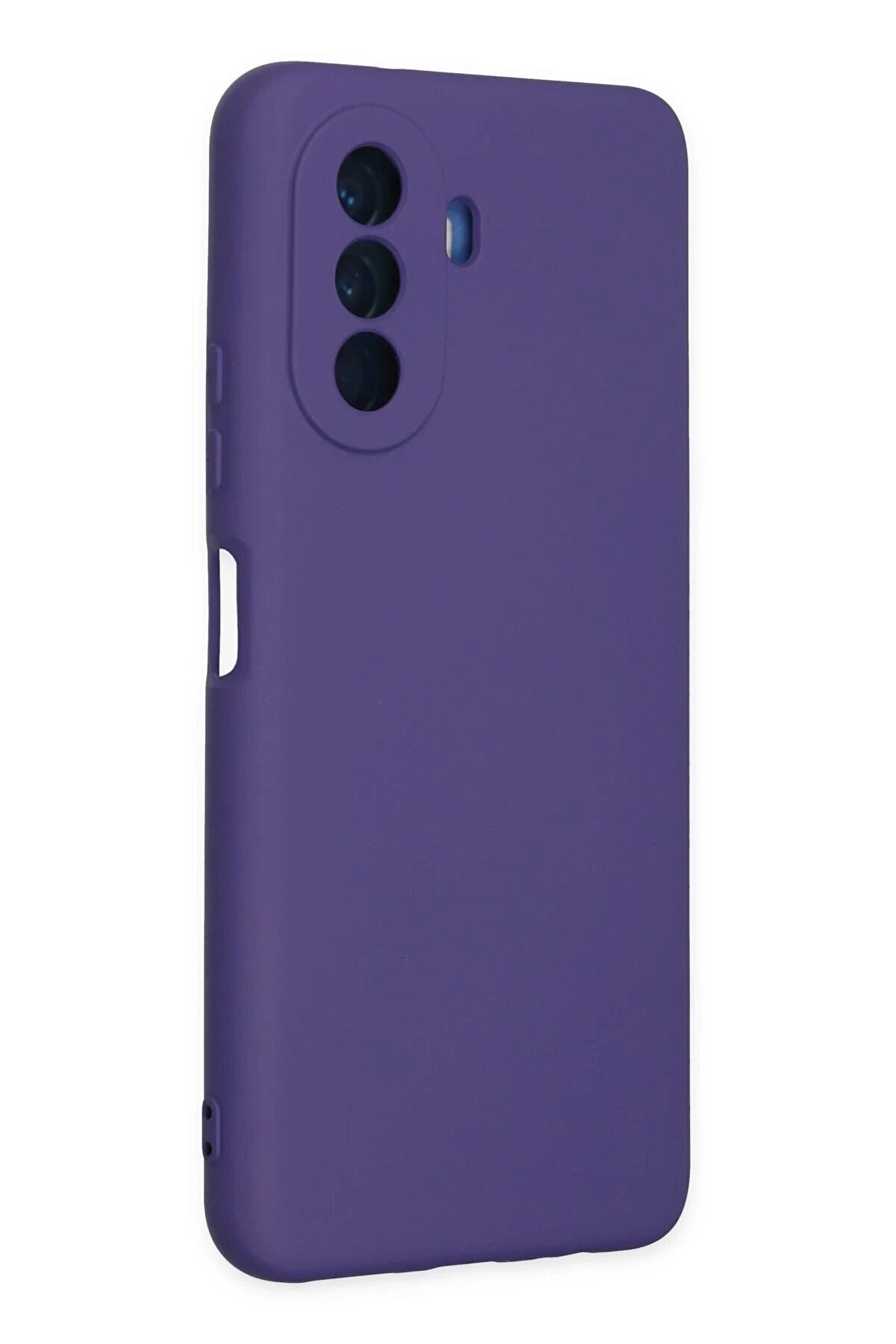 Huawei̇ Nova Y70 Kılıf Nano İ&ccedil;i̇ Kadi̇fe Si̇li̇kon - Mor - Dropx2256-4670