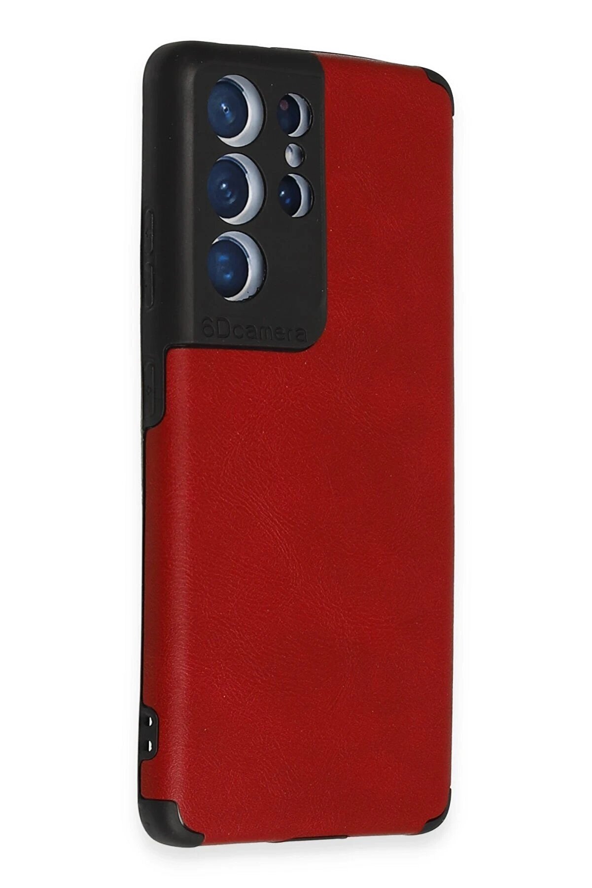 Samsung Galaxy S21 Ultra Kılıf Loop Deri̇ Si̇li̇kon - Kırmızı - Dropx9962-9908