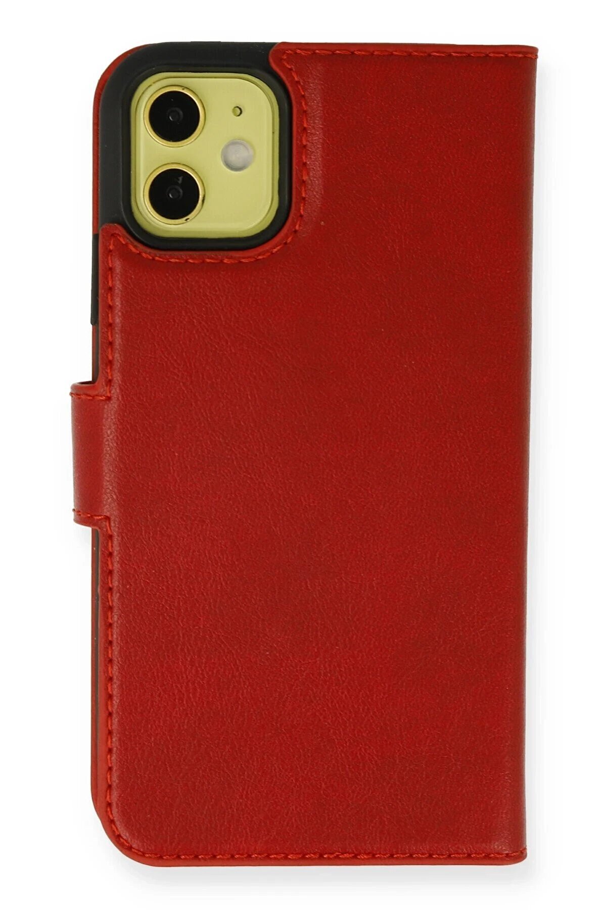 CepteToptan iPhone 13 Mini Kılıf Trend S Plus Kapaklı Kılıf - Kırmızı - DROPX4563-9258