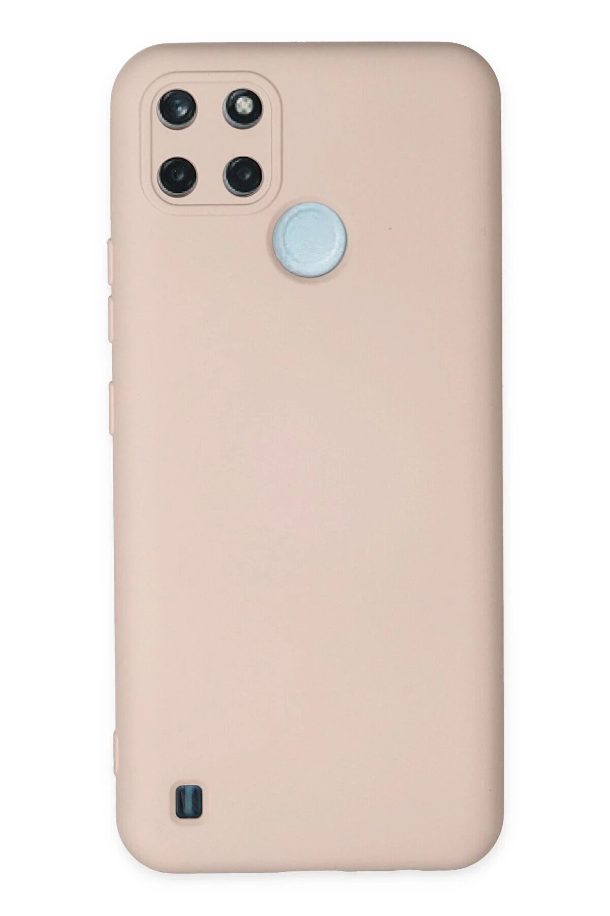 CepteToptan Realme C25Y Kılıf Nano içi Kadife Silikon - Pudra - DROPX4868-4820