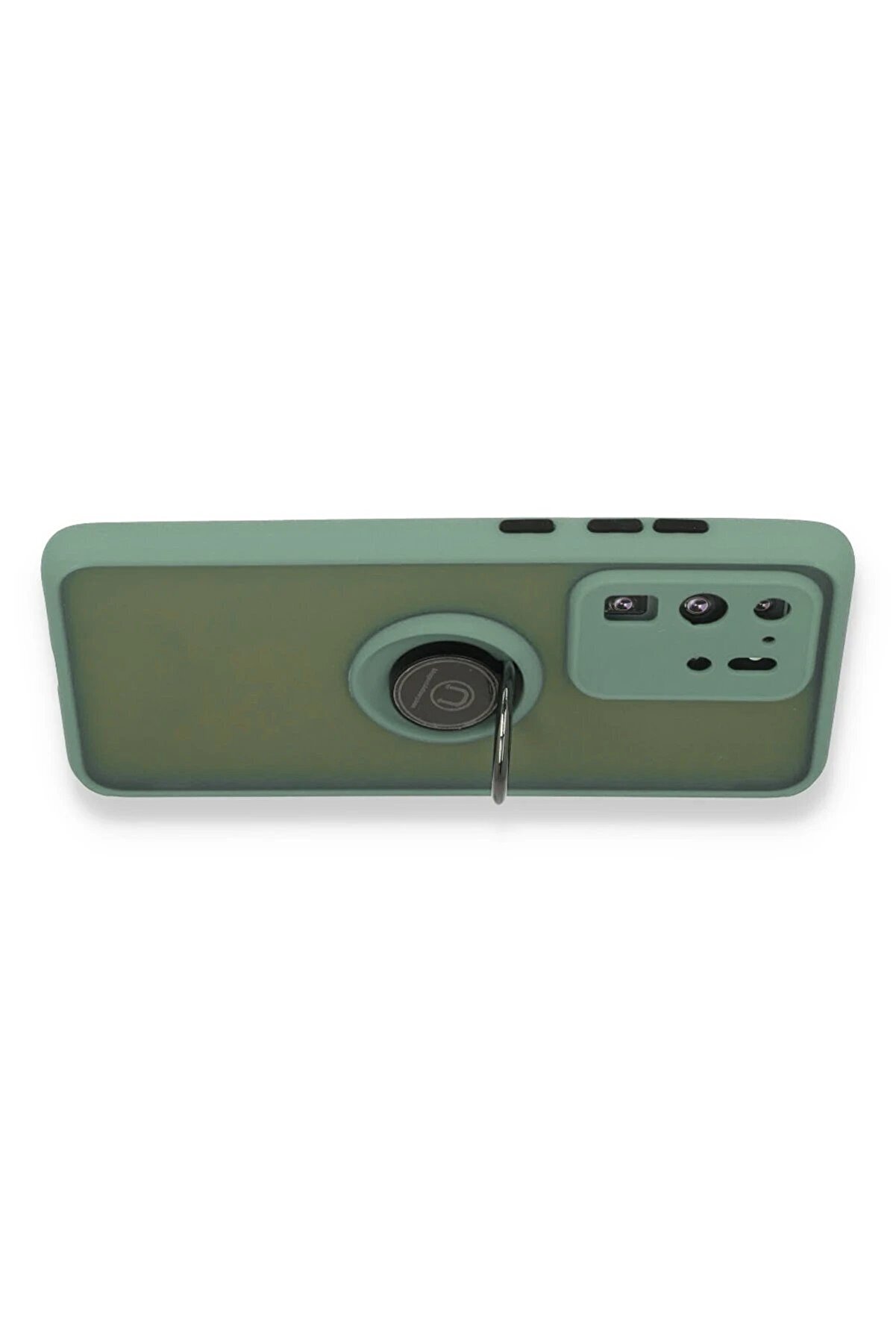 Samsung Galaxy S20 Ultra Kılıf Montreal Yüzüklü Si̇li̇kon Kapak - Yeşi̇l - Dropx2176-7540