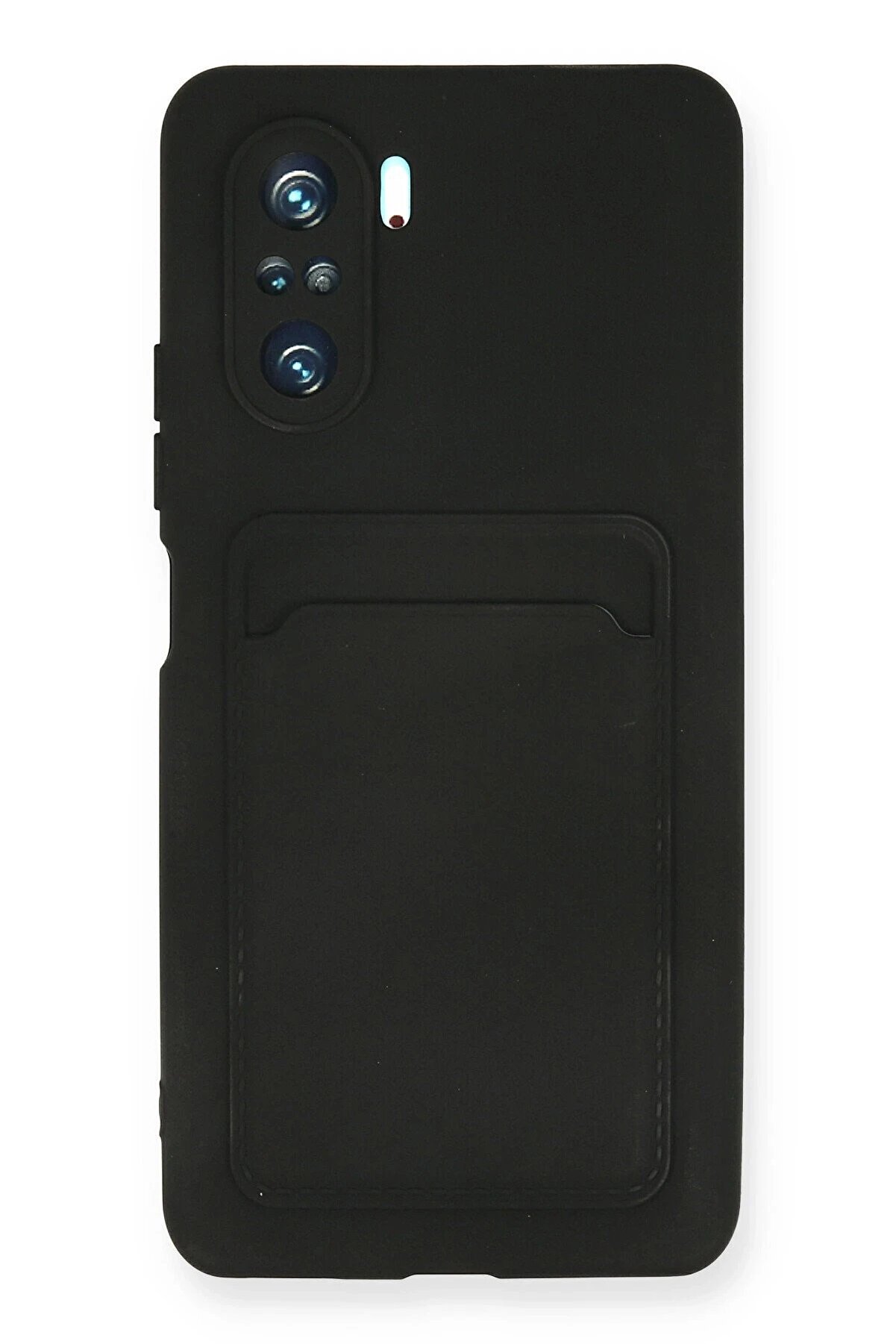 CepteToptan Xiaomi Mi 11i Kılıf Kelvin Kartvizitli Silikon - Siyah - DROPX1067-7320