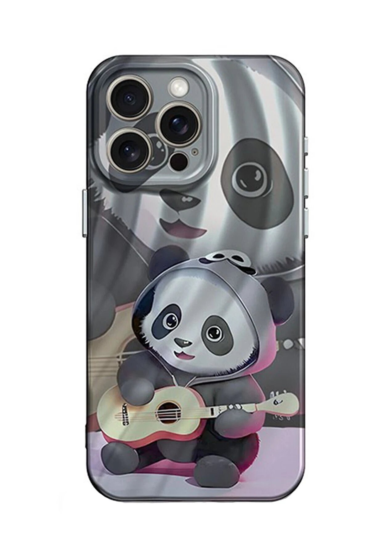 CepteToptan iPhone 13 Pro Kılıf Crew Desenli Kapak - Panda - DROPX5962-3303