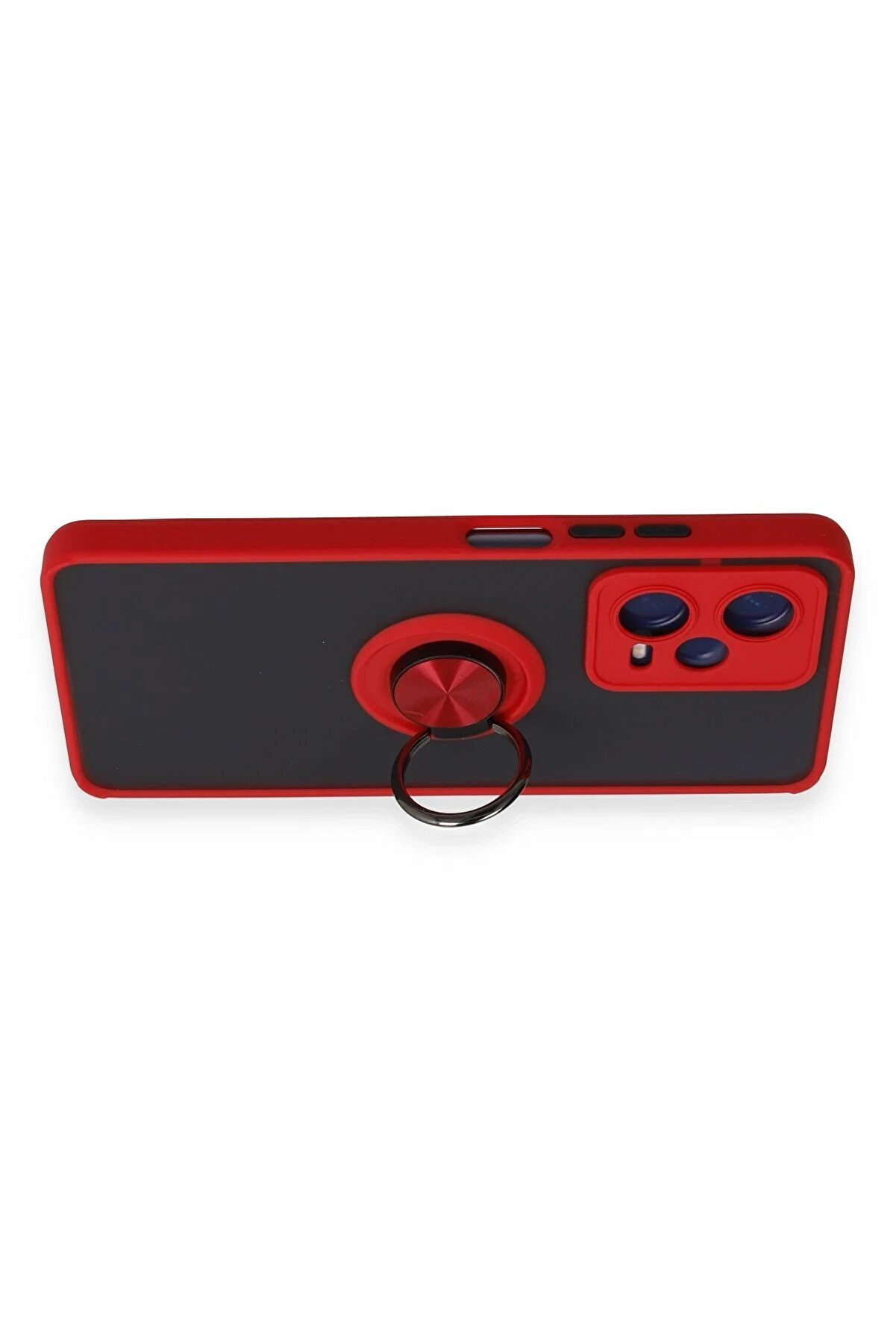 Xi̇aomi̇ Redmi̇ Note 12 5G Kılıf Montreal Yüzüklü Si̇li̇kon Kapak - Kırmızı - Dropx7266-5972