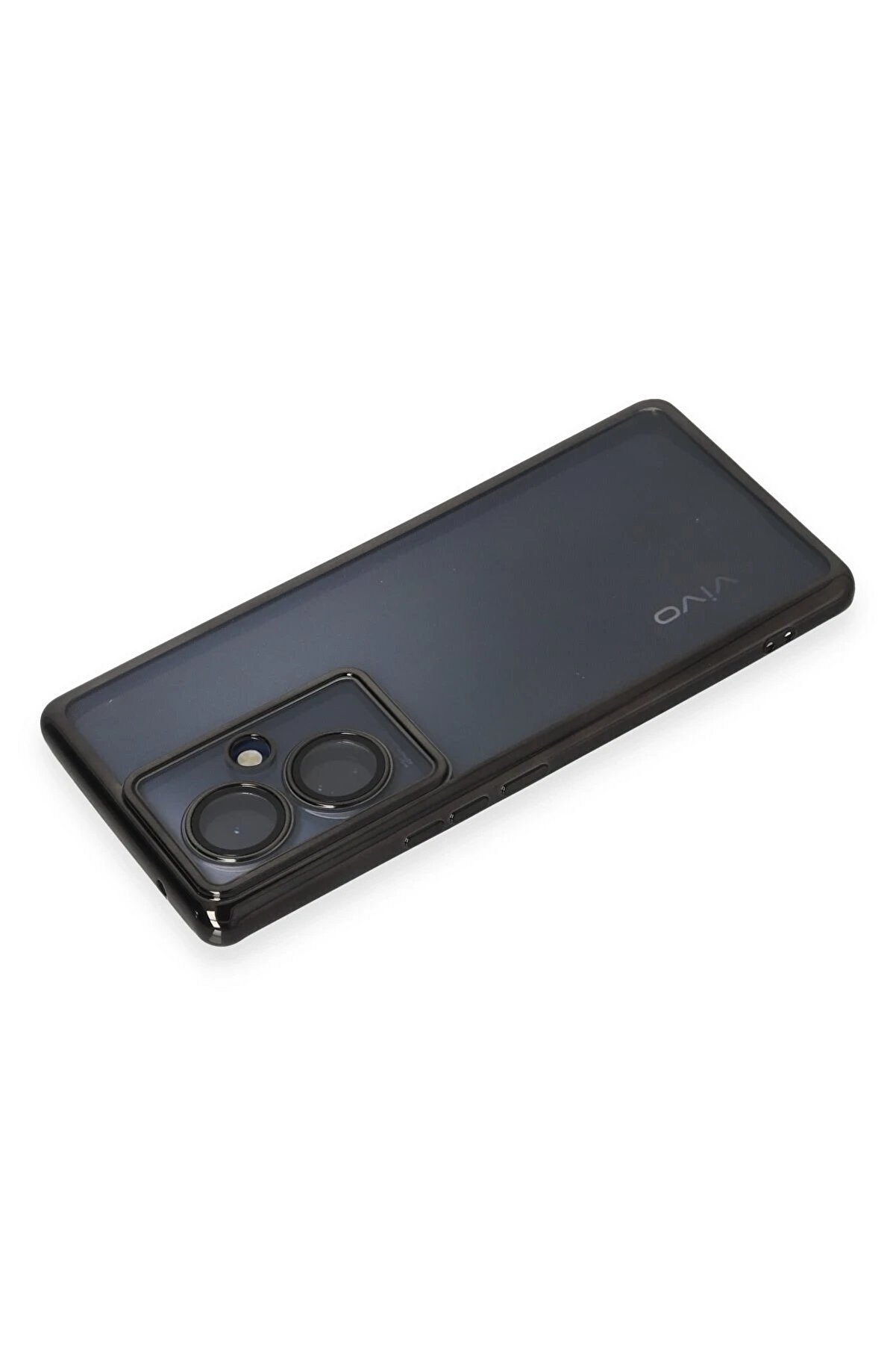 Vi̇vo V29 Li̇te Kılıf Lensli̇ Si̇li̇kon - Si̇yah - Dropx4842-3077