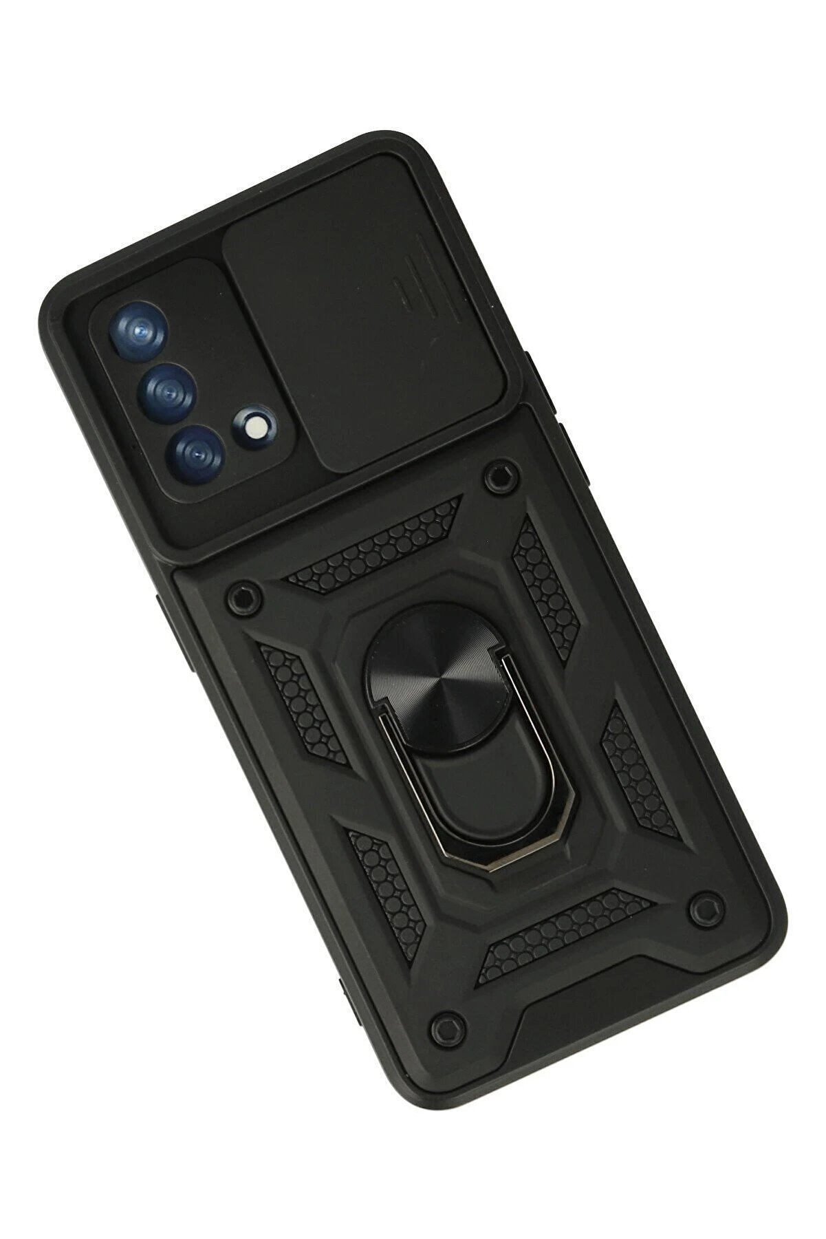 Oppo A74 4G Kılıf Pars Lens Y&uuml;z&uuml;kl&uuml; Si̇li̇kon - Si̇yah - Dropx1772-9761