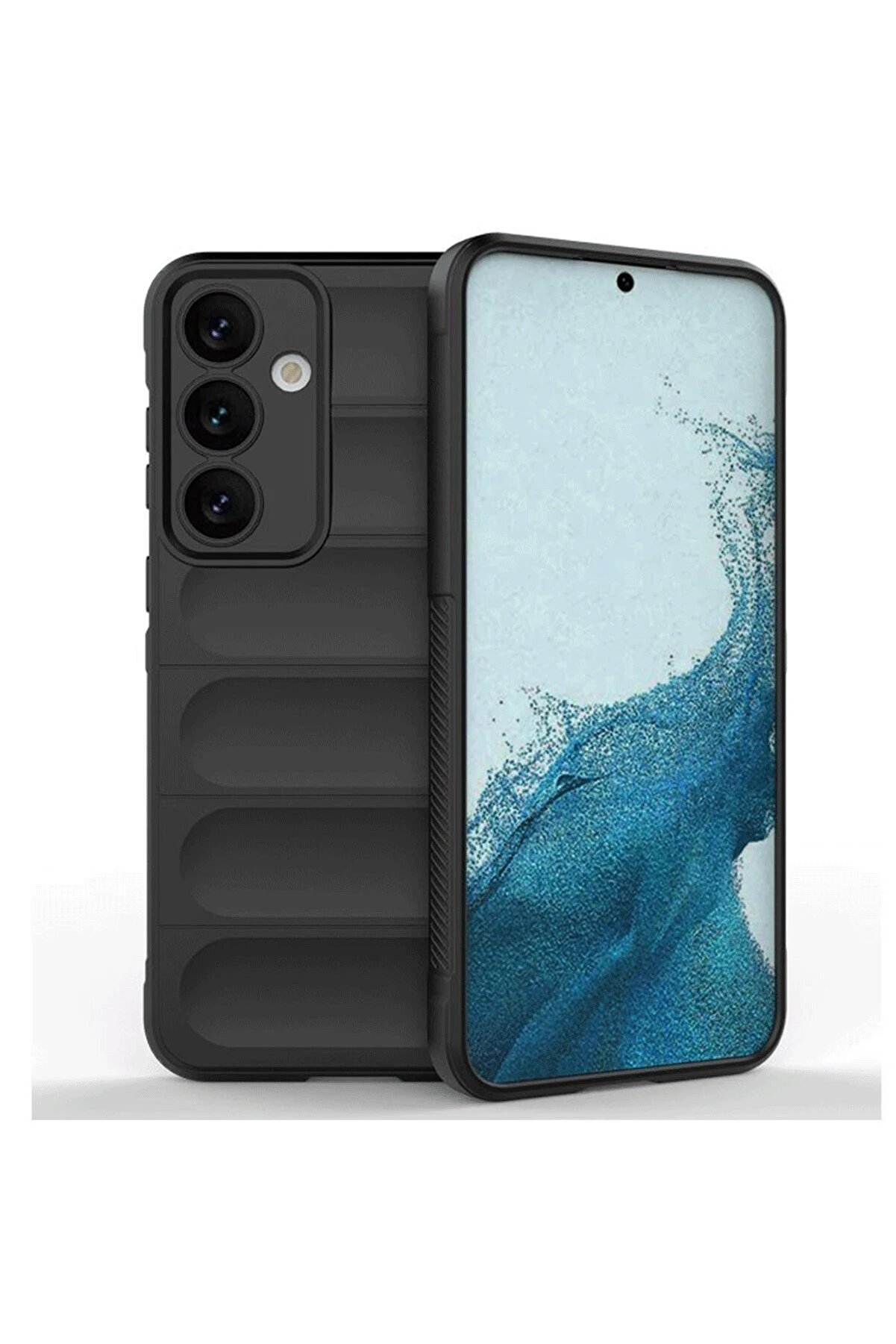 CepteToptan Samsung Galaxy S24 FE Kılıf Optimum Silikon - Siyah - DROPX2392-7973