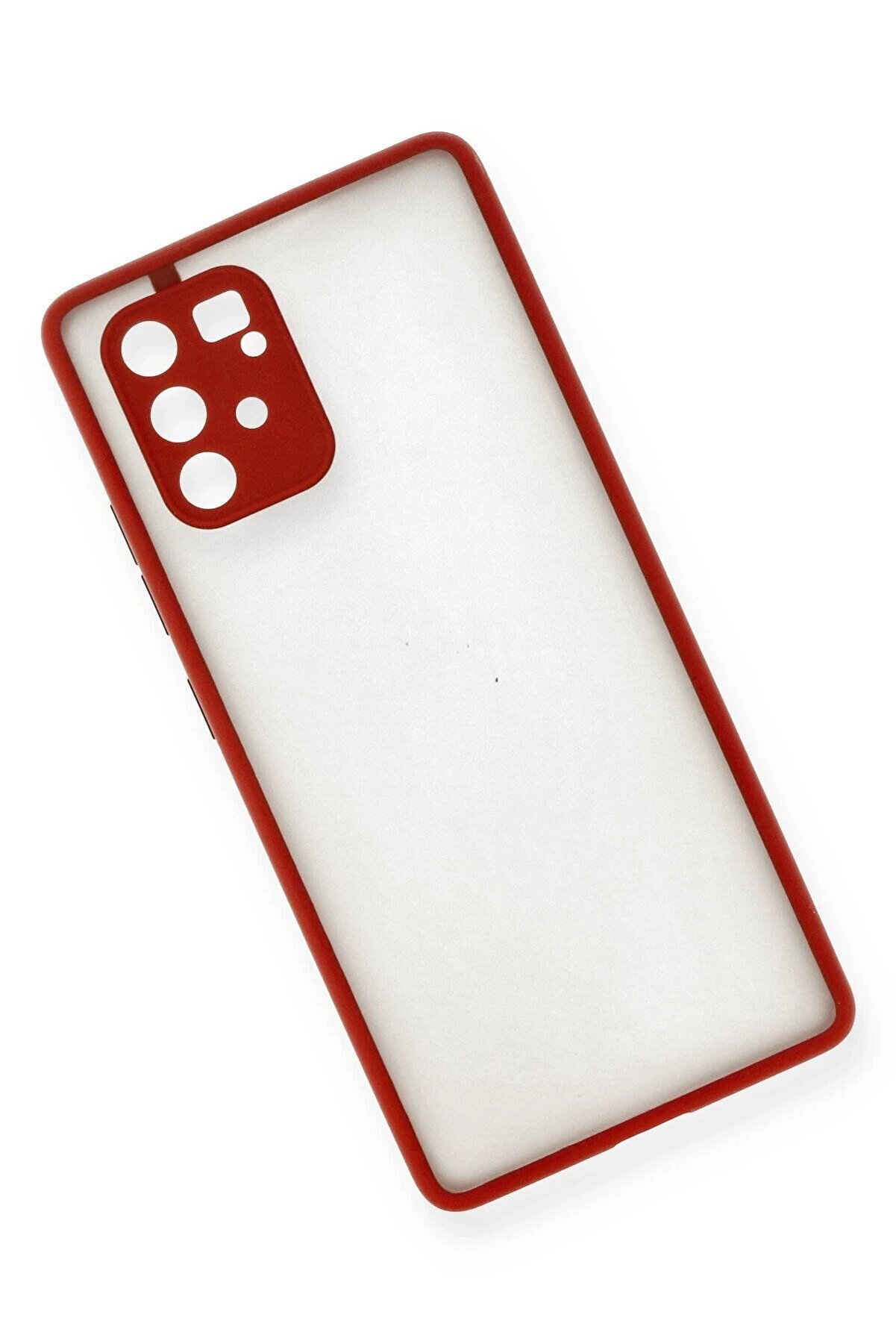 Samsung Galaxy A91 / S10 Li̇te Kılıf Montreal Si̇li̇kon Kapak - Kırmızı - Dropx5250-3333