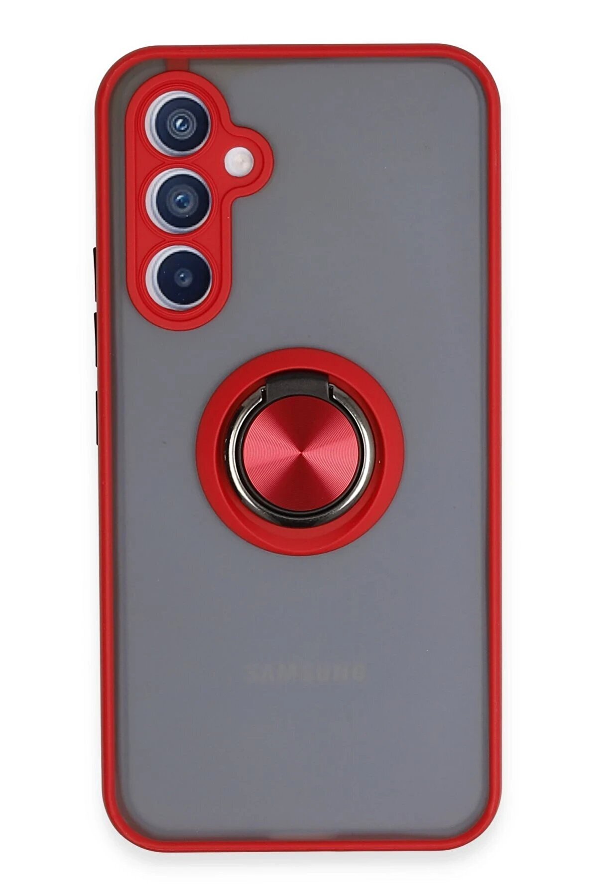 CepteToptan Samsung Galaxy A54 5G Kılıf Montreal Y&uuml;z&uuml;kl&uuml; Silikon Kapak - Kırmızı - DROPX2879-9011